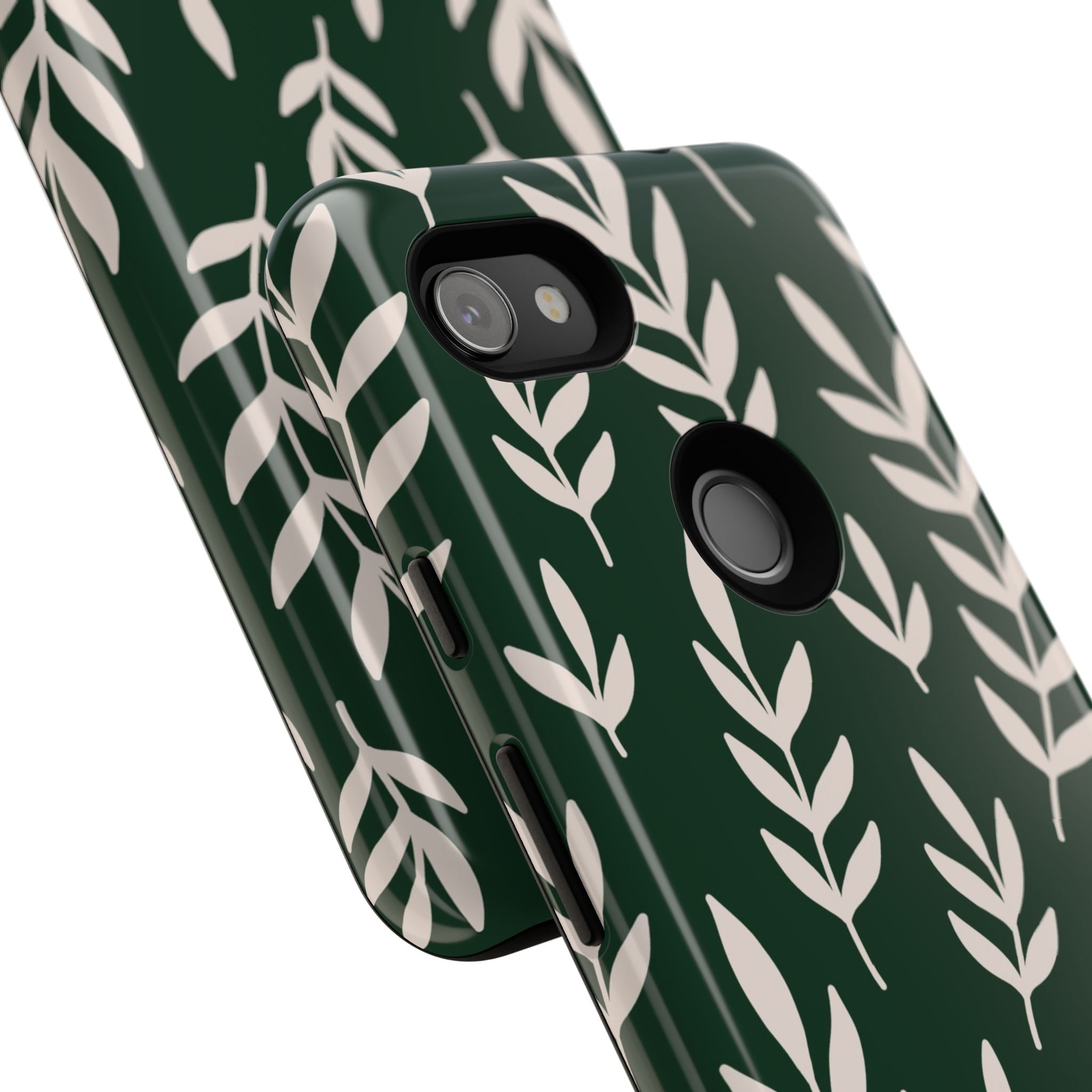 Leafy Phone Case, Tough Cases for Nature Lovers, Green Leaf Design, Eco-Friendly, Stylish Mobile Cover, Gift for Her