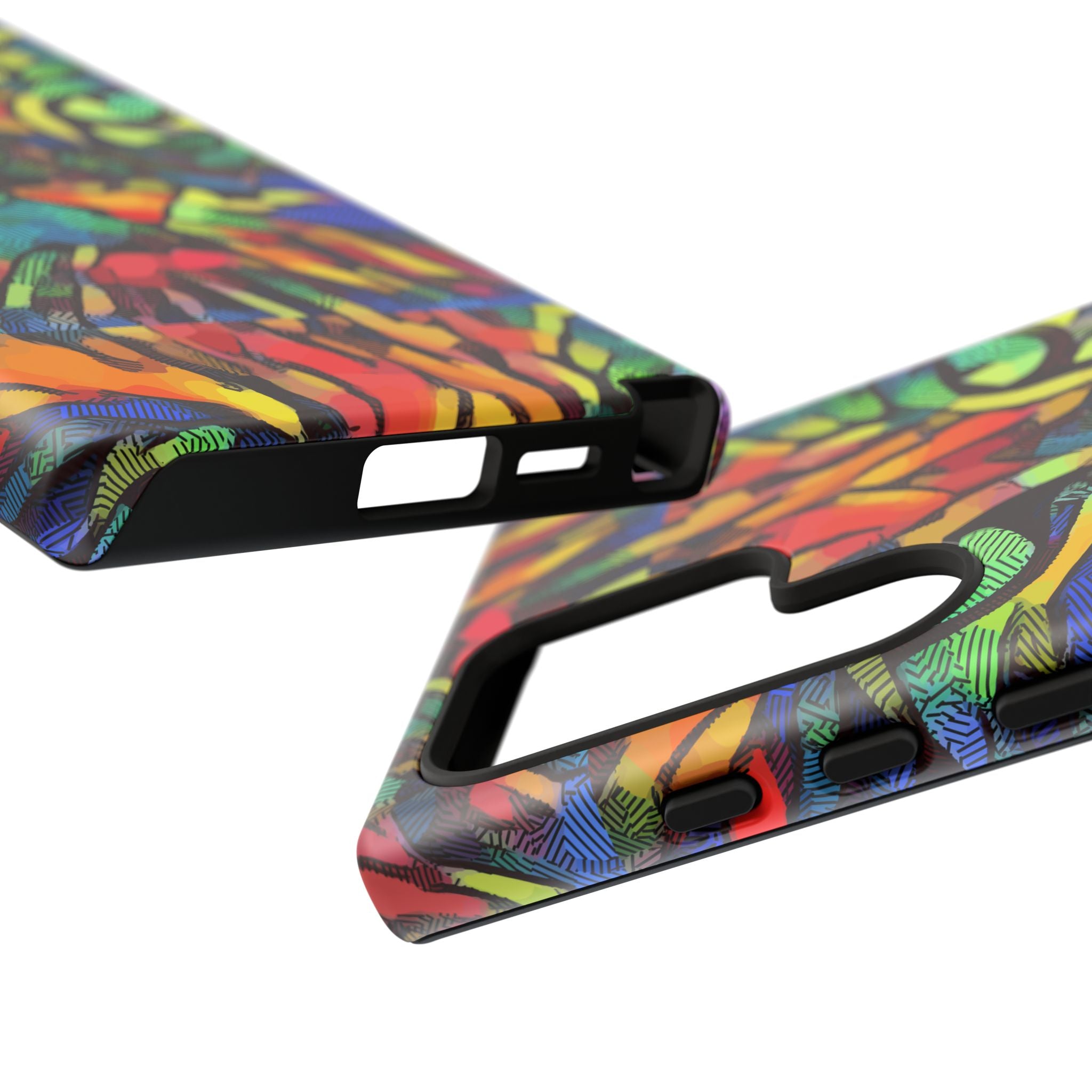 Colorful Phone Cases for Vibrant Style - Tough Cases, Unique Gifts, Animal Print, Artistic Design, Phone Accessories, Eco-Friendly