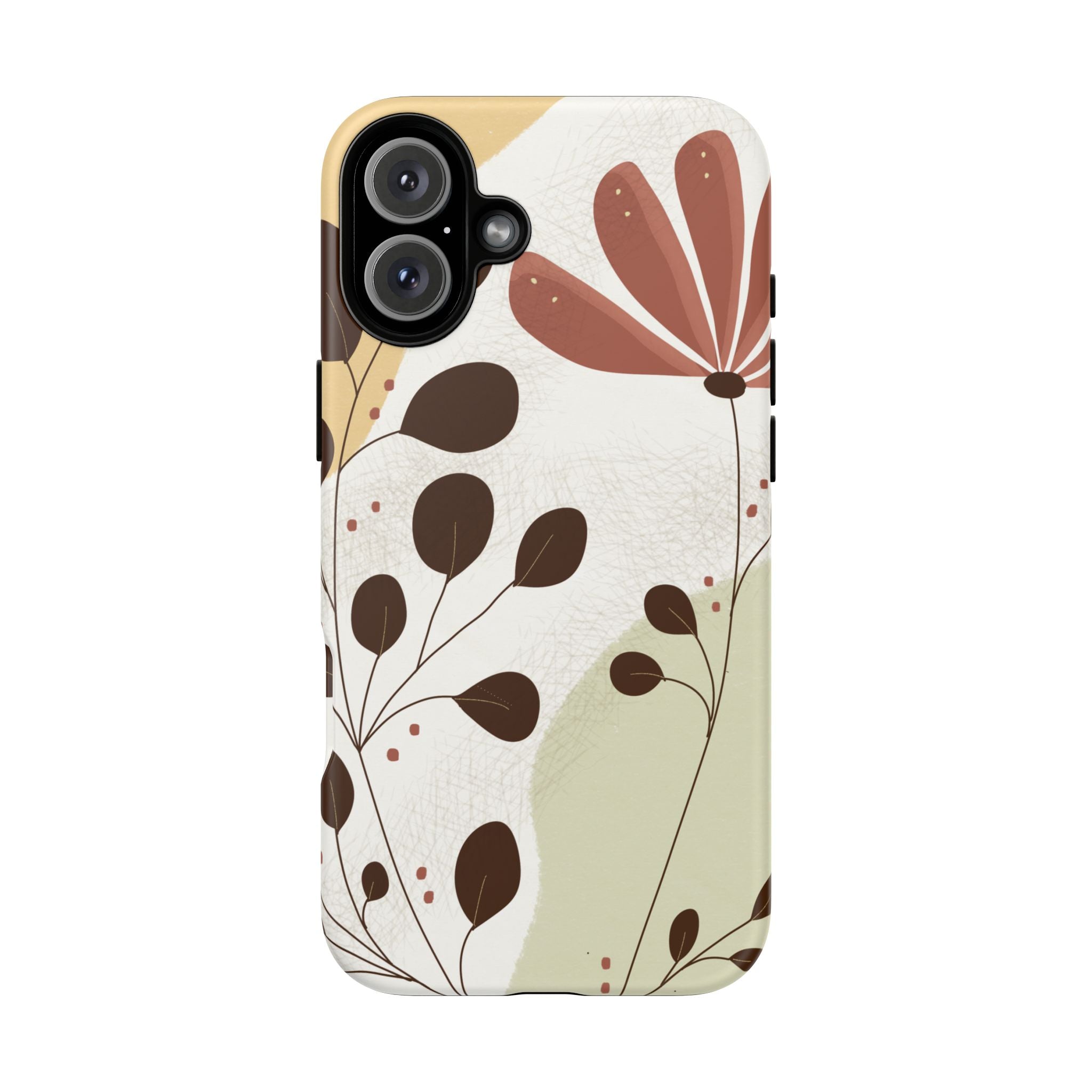Floral Phone Case - Stylish Tough Cases for Women, Trendy Phone Cover, Gift for Her, Birthday Present, Everyday Use