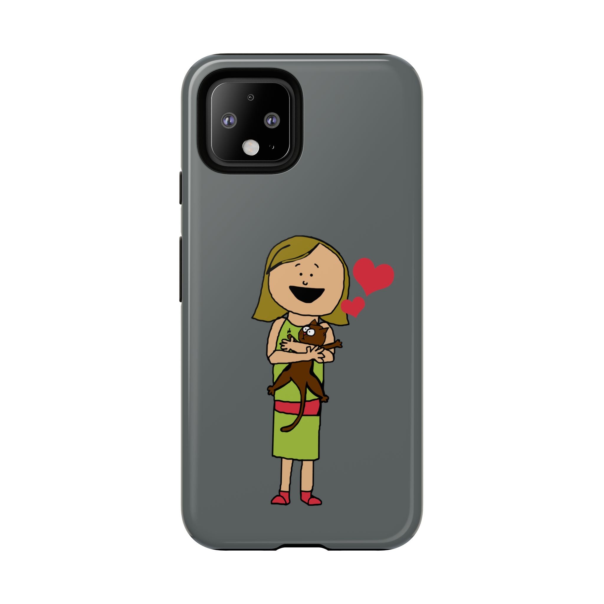 Pet Lover's Phone Case, Cute Animal Phone Cover, Gift for Dog Lovers, Cartoon Design, Fun Smartphone Accessory