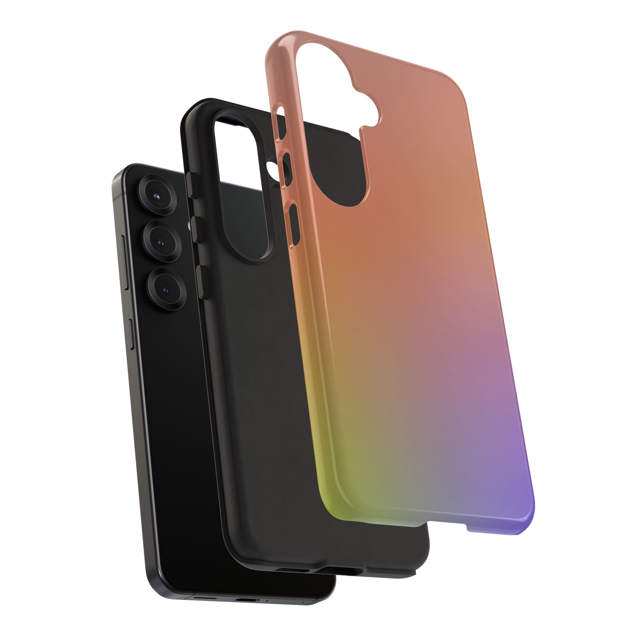 Colorful Gradient Phone Case, Tough Cases for iPhone, Customizable Phone Cover, Trendy Tech Accessory, Gift for Tech Lovers