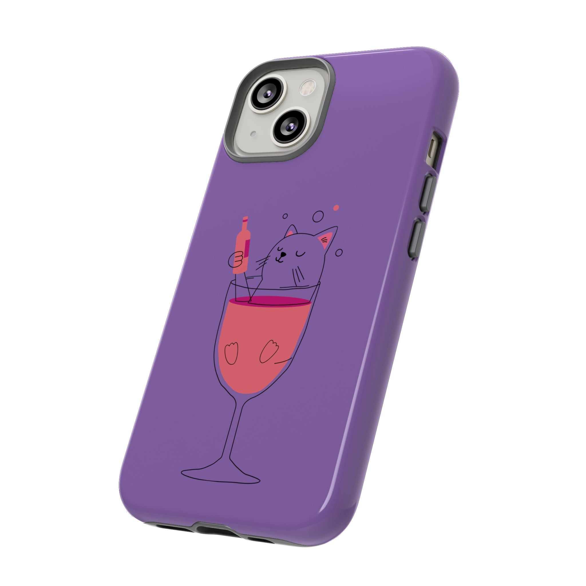 Cute Cat Phone Case, Fun Gift for Cat Lovers, Colorful Phone Cover, Pet Lover Accessory, Unique Cat Themed Case