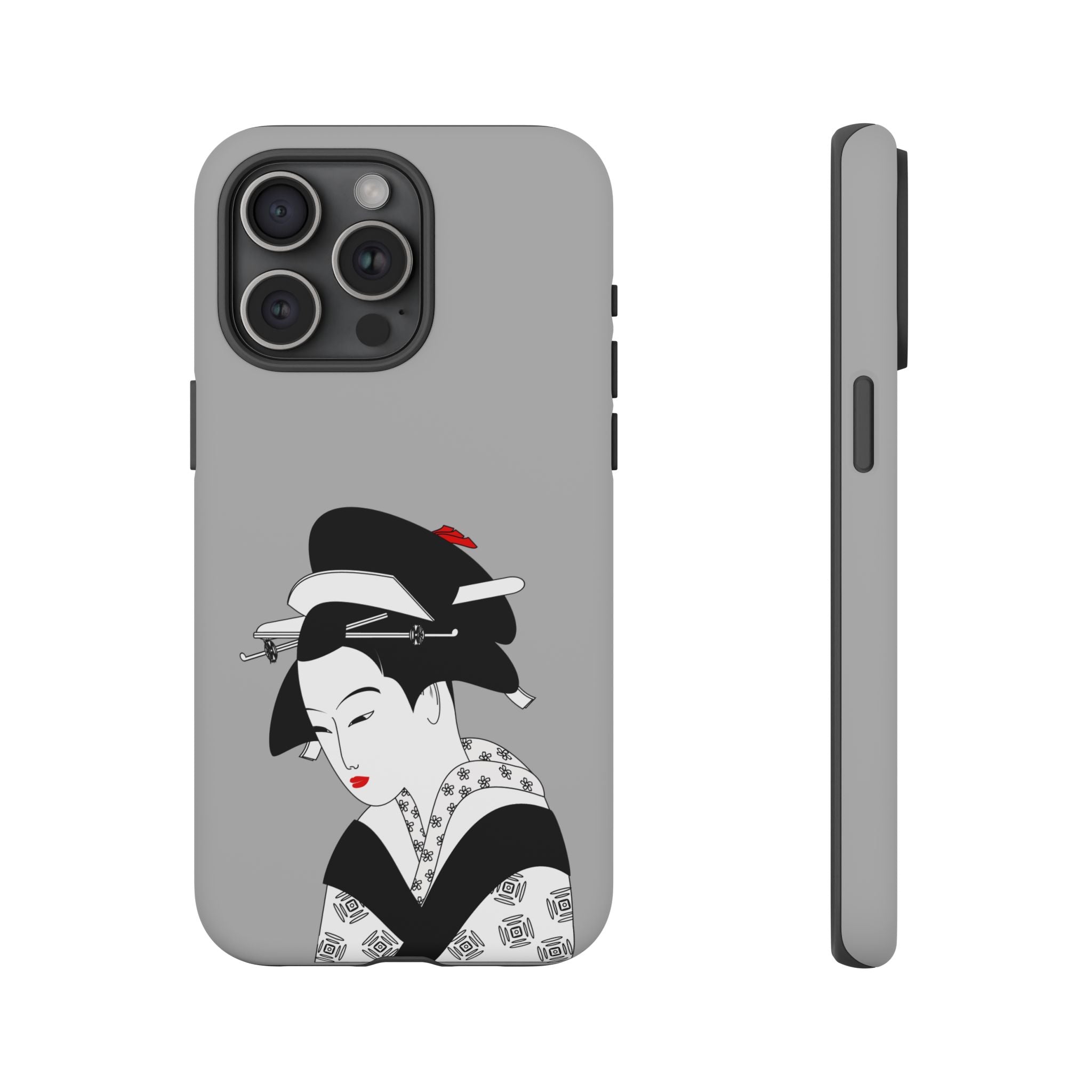 Stylish Phone Case with Japanese Geisha Design, Tough Phone Case, Cute Phone Cover, Japanese Art, Ethnic Style