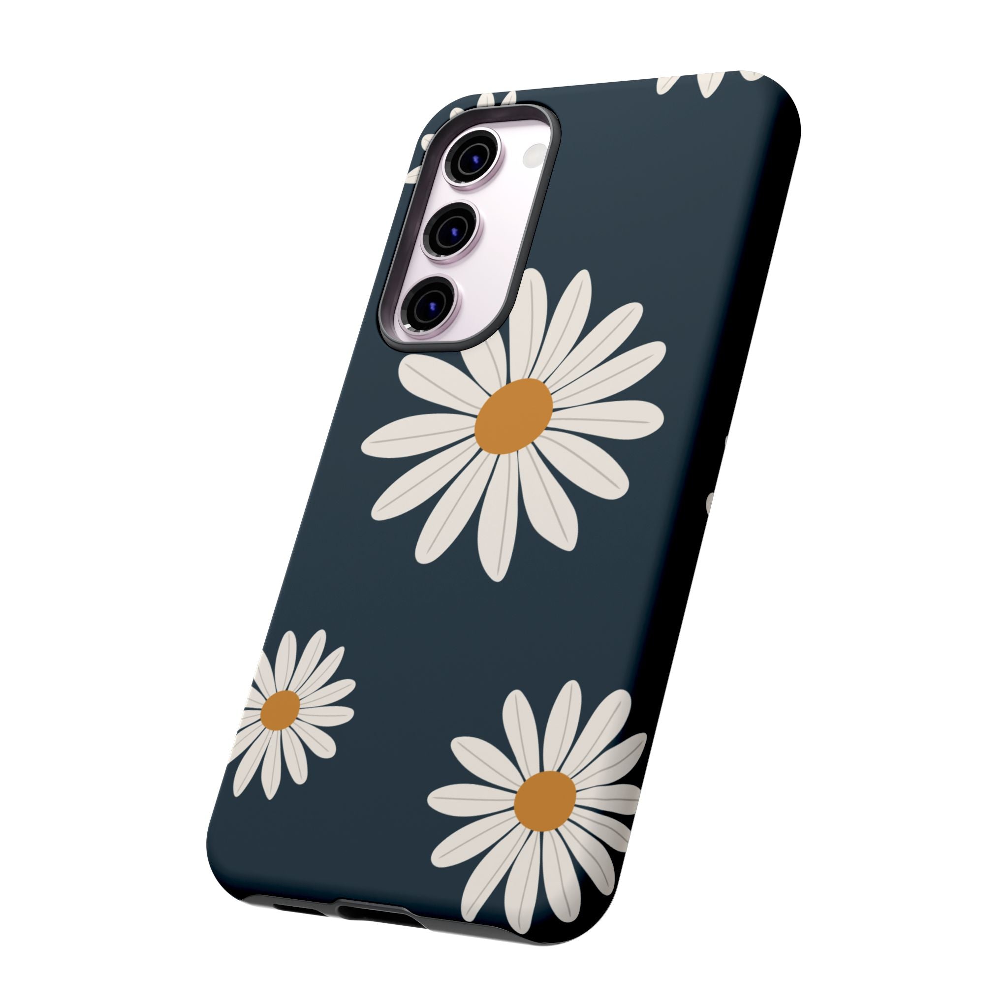 Daisy Phone Case, Floral Phone Cover, Tough Phone Case, Gift for Flower Lovers, Smartphone Accessory, Spring Design