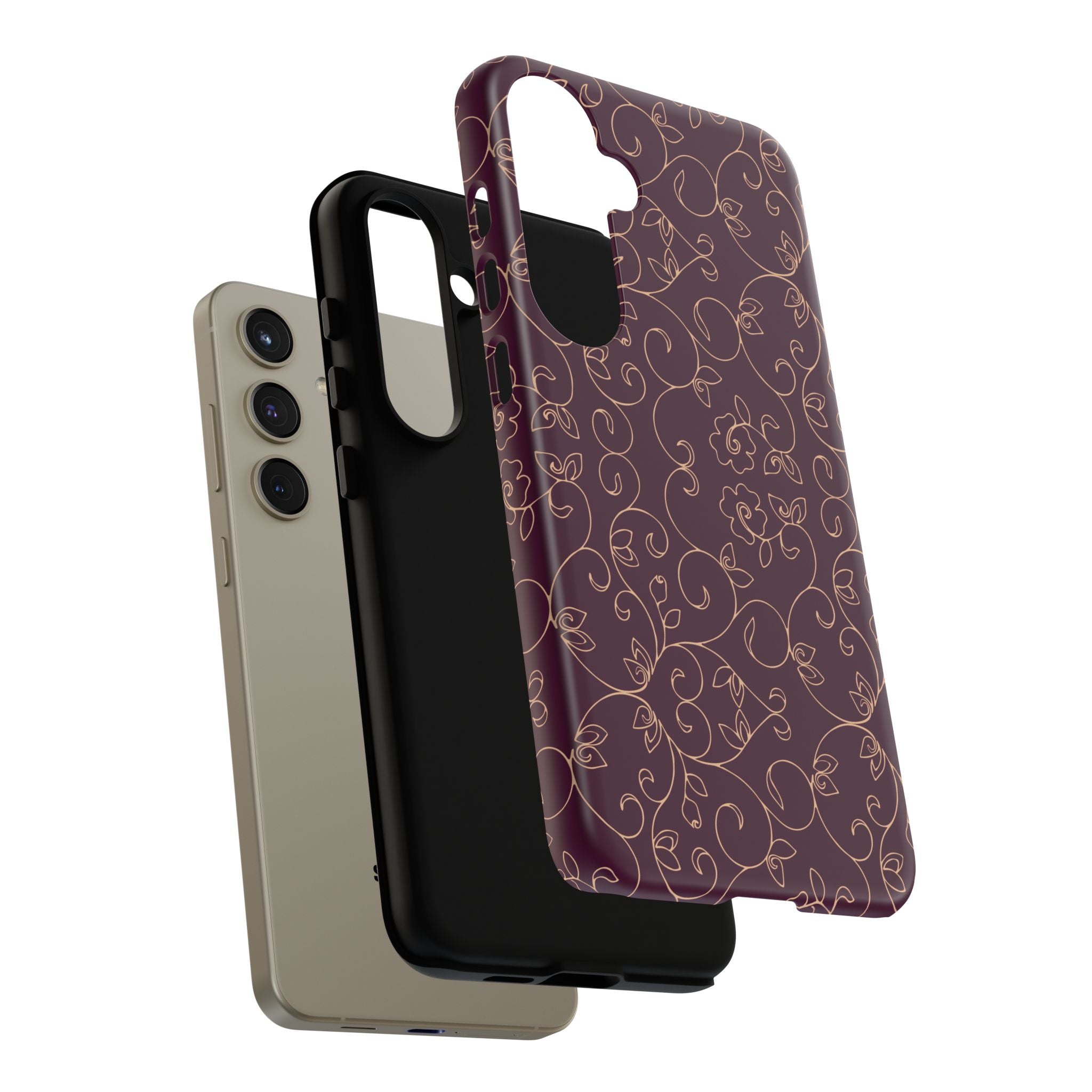 Elegant Floral Phone Case | Durable Mobile Cover, Gift for Her, Floral Design, Stylish Accessory, Phone Protection