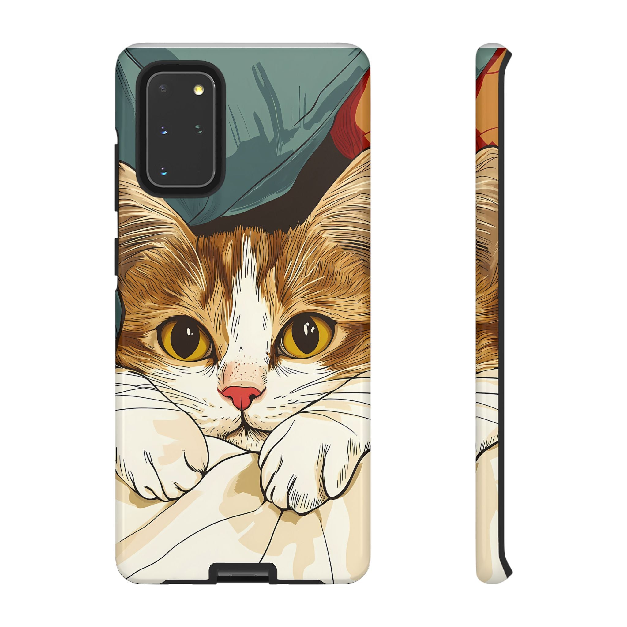 Cute Cat Phone Case - Ideal for Cat Lovers, Pet Owners, Birthday Gifts, Smartphone Accessories, Funny Pet Humor