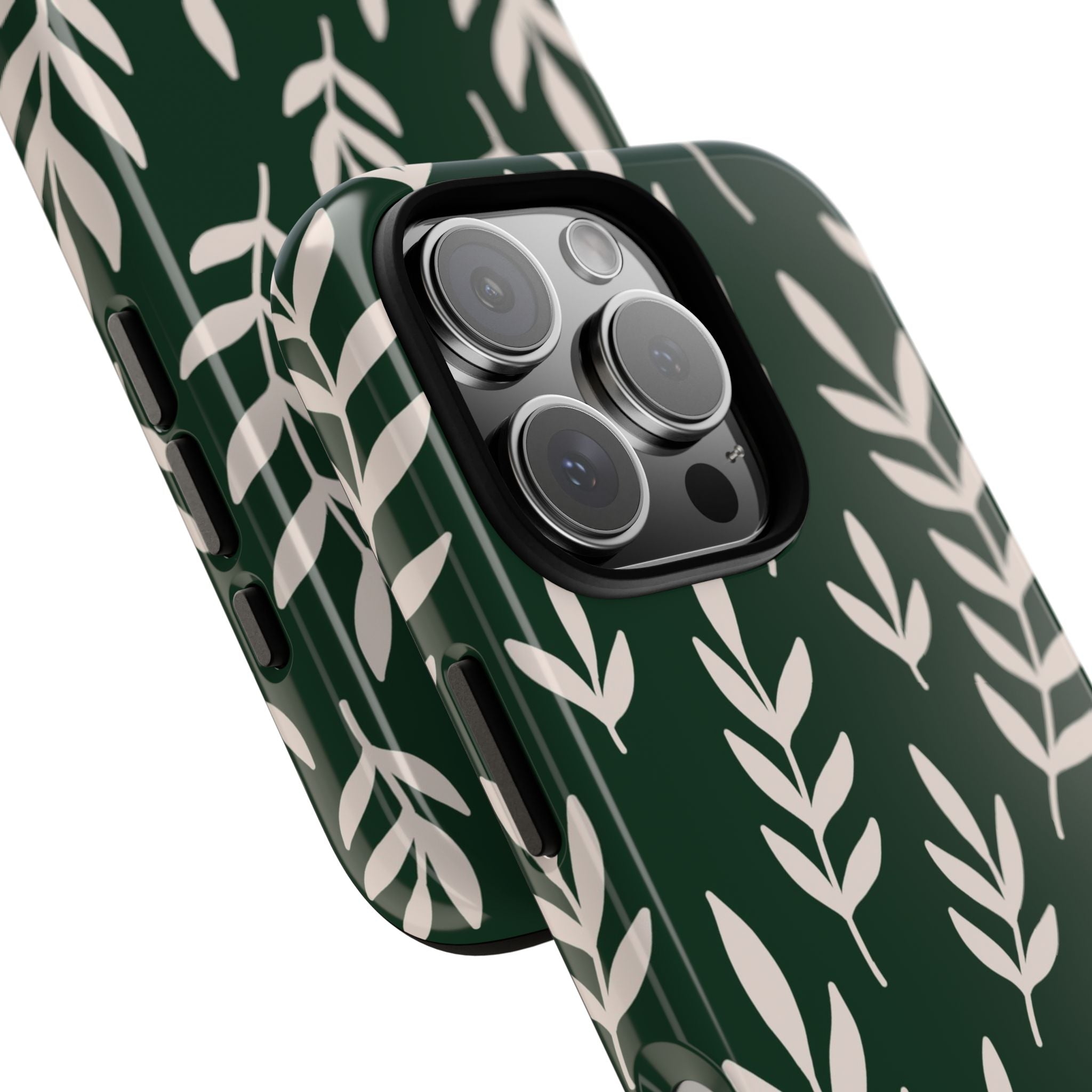 Leafy Phone Case, Tough Cases for Nature Lovers, Green Leaf Design, Eco-Friendly, Stylish Mobile Cover, Gift for Her