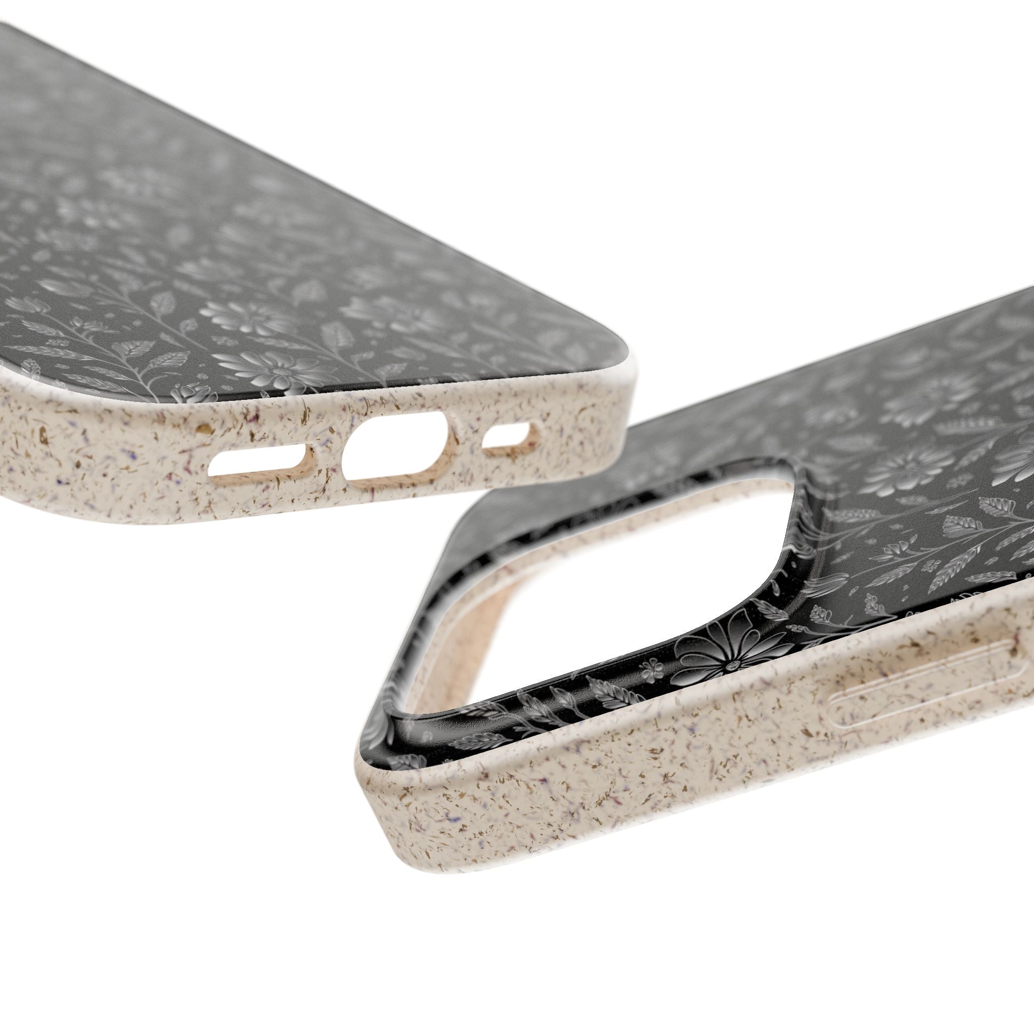 Eco-Friendly Floral Phone Case, Biodegradable iPhone Case, Sustainable Fashion Accessory, Nature Lover Gift, Eco-Conscious Phone Cover