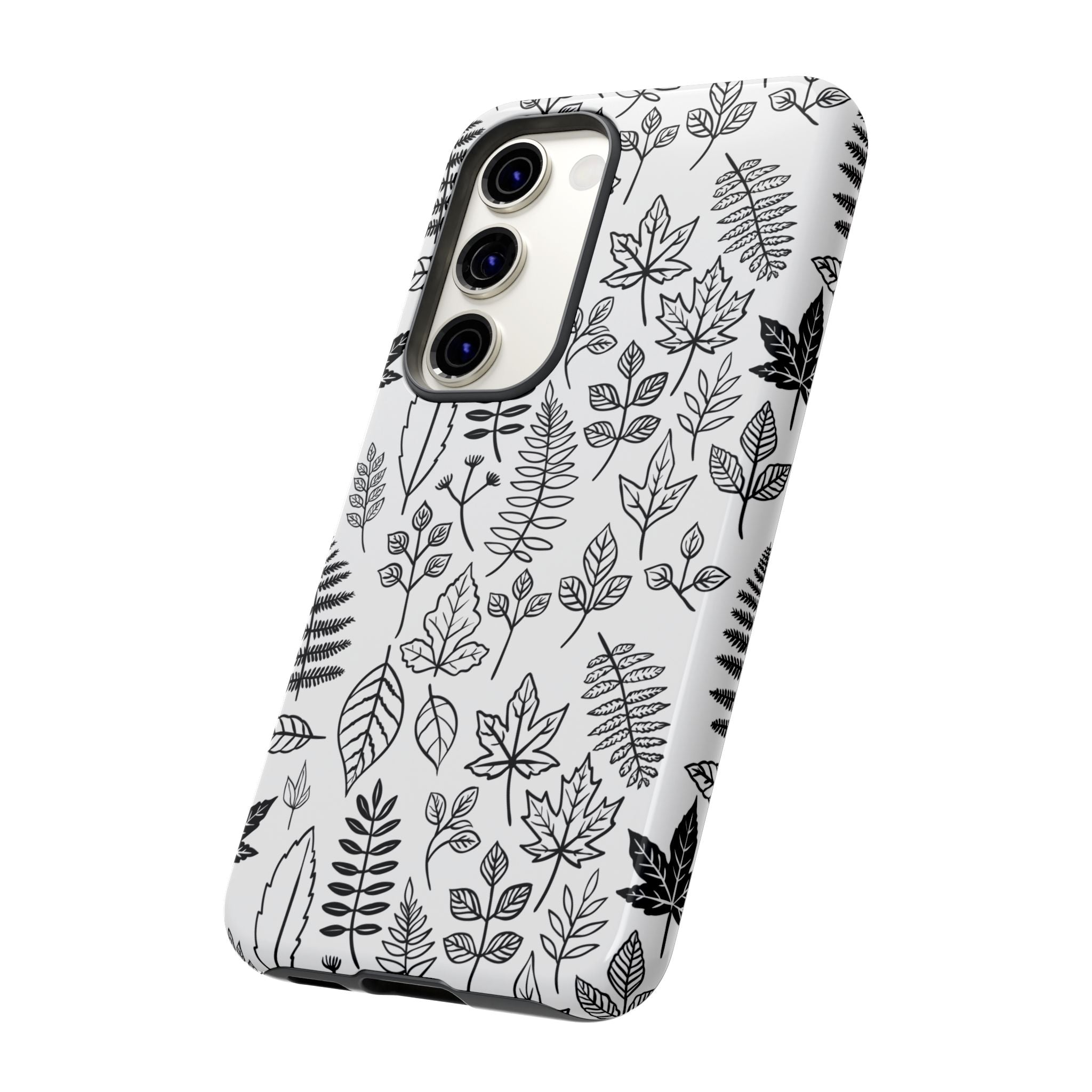 Stylish Phone Case for Nature Lovers, Botanical Design, Gift for Her, Fall Accessories, Customizable Tech Gear