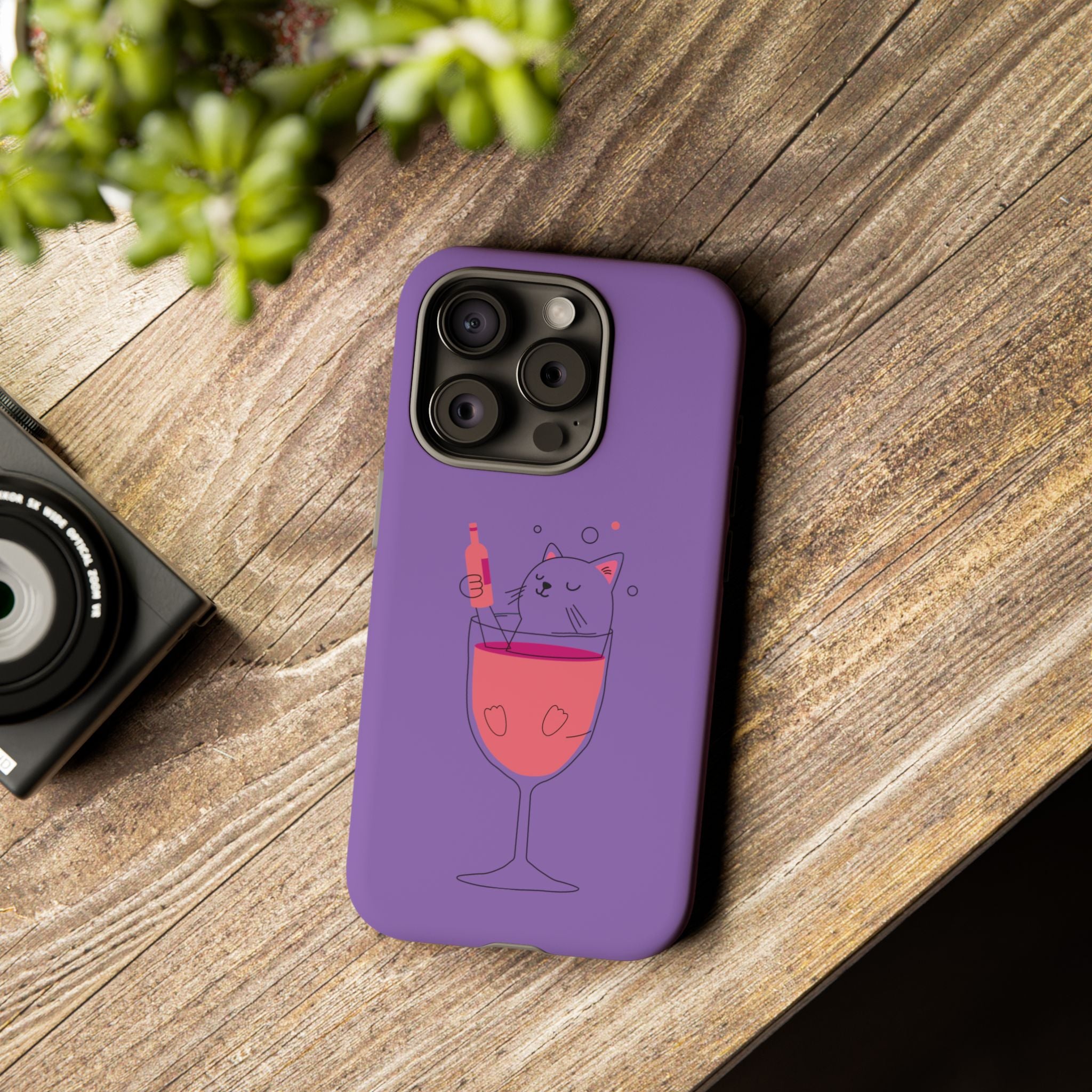 Cute Cat Phone Case, Fun Gift for Cat Lovers, Colorful Phone Cover, Pet Lover Accessory, Unique Cat Themed Case