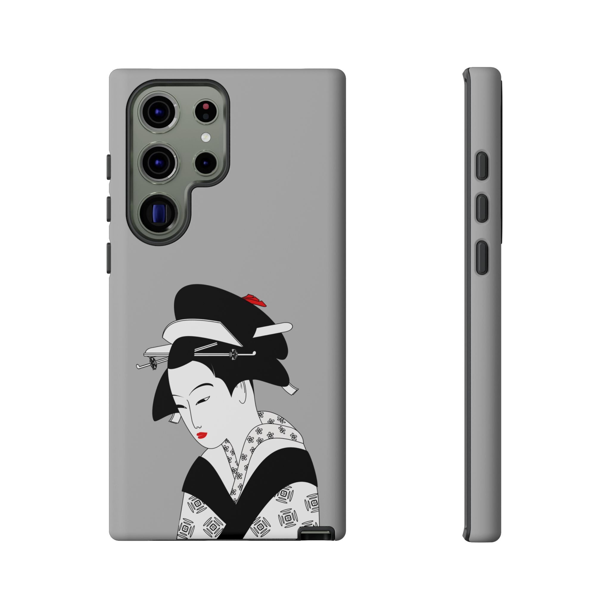 Stylish Phone Case with Japanese Geisha Design, Tough Phone Case, Cute Phone Cover, Japanese Art, Ethnic Style