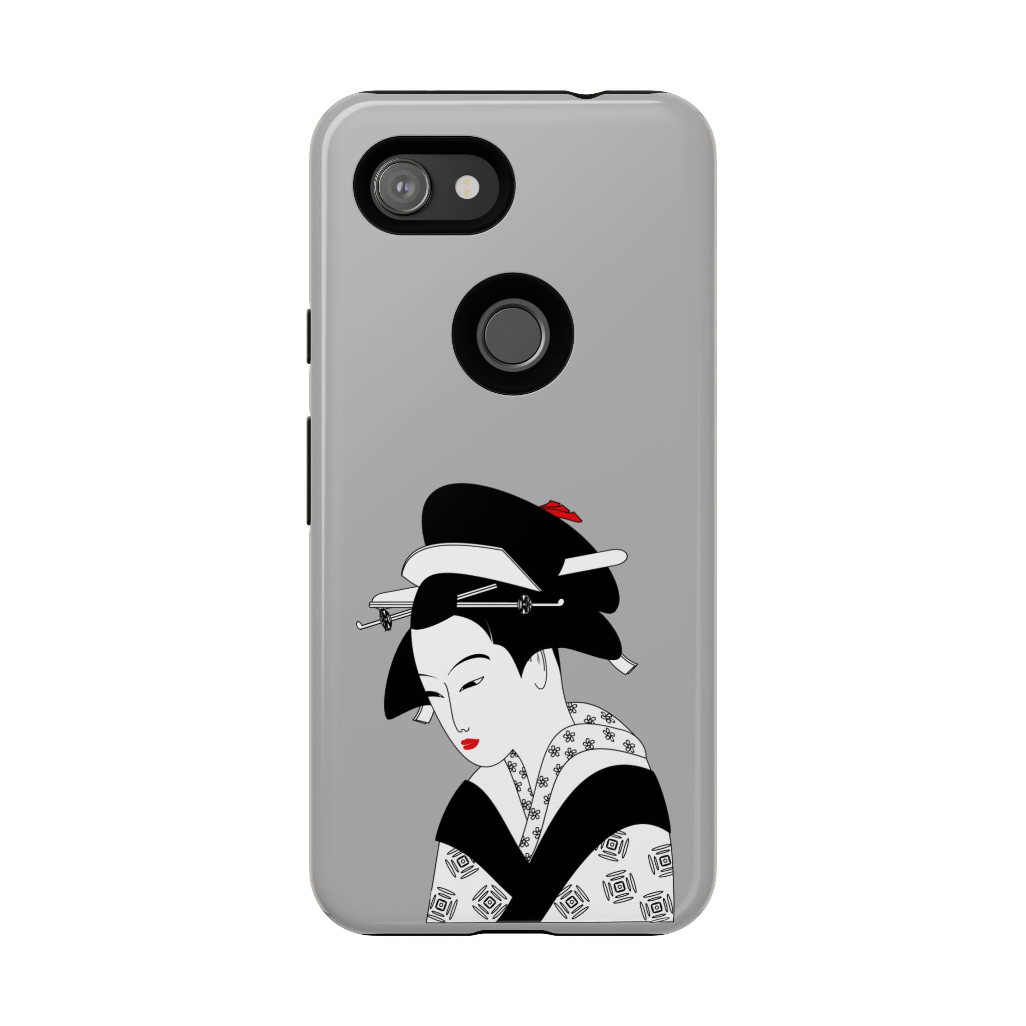 Stylish Phone Case with Japanese Geisha Design, Tough Phone Case, Cute Phone Cover, Japanese Art, Ethnic Style