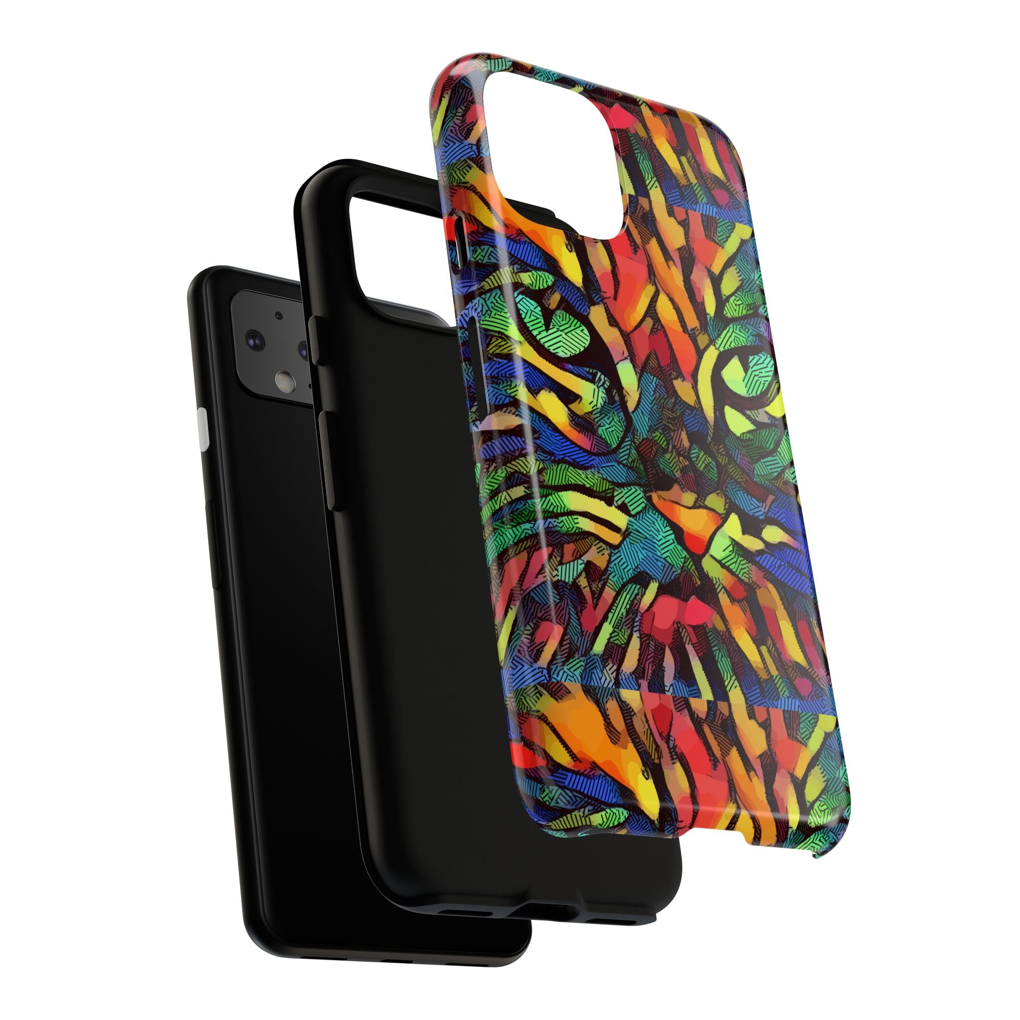 Colorful Phone Cases for Vibrant Style - Tough Cases, Unique Gifts, Animal Print, Artistic Design, Phone Accessories, Eco-Friendly