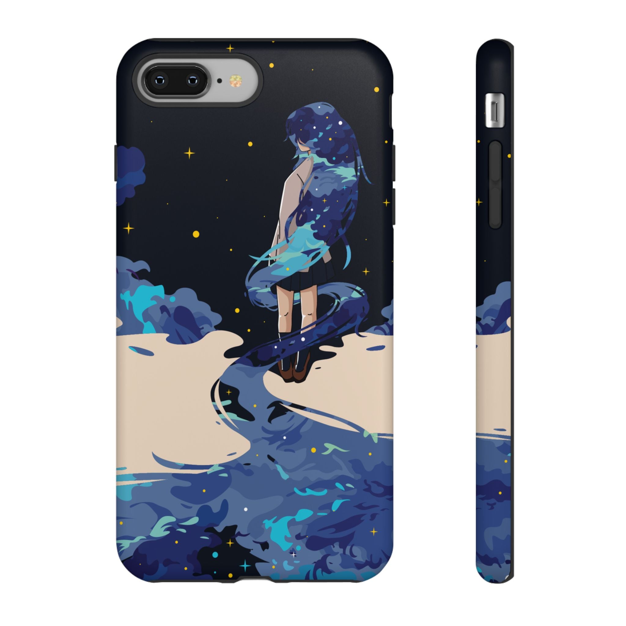 Galaxy-Inspired Phone Case, Celestial Design, Tough Phone Cover, Gift for Space Lovers, Artsy Accessories, Unique Merchandise