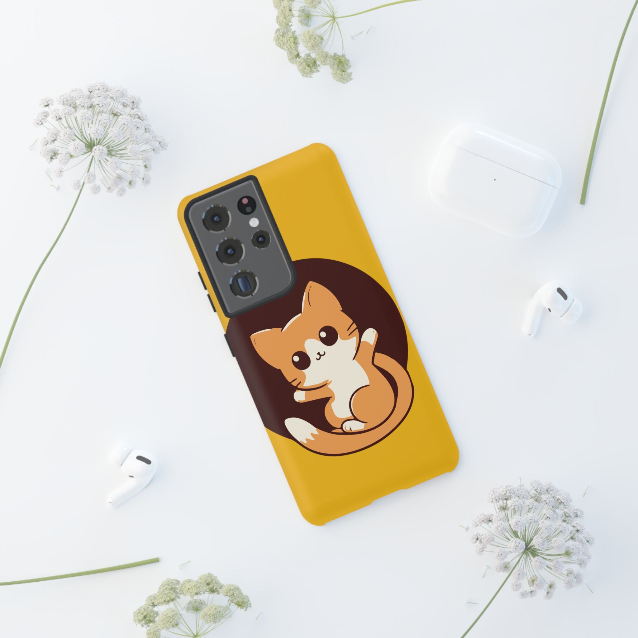 Cute Cat Phone Case | Tough Cases for Cat Lovers, Animal Design, Fun Gift, Unique Case, Durable Protection