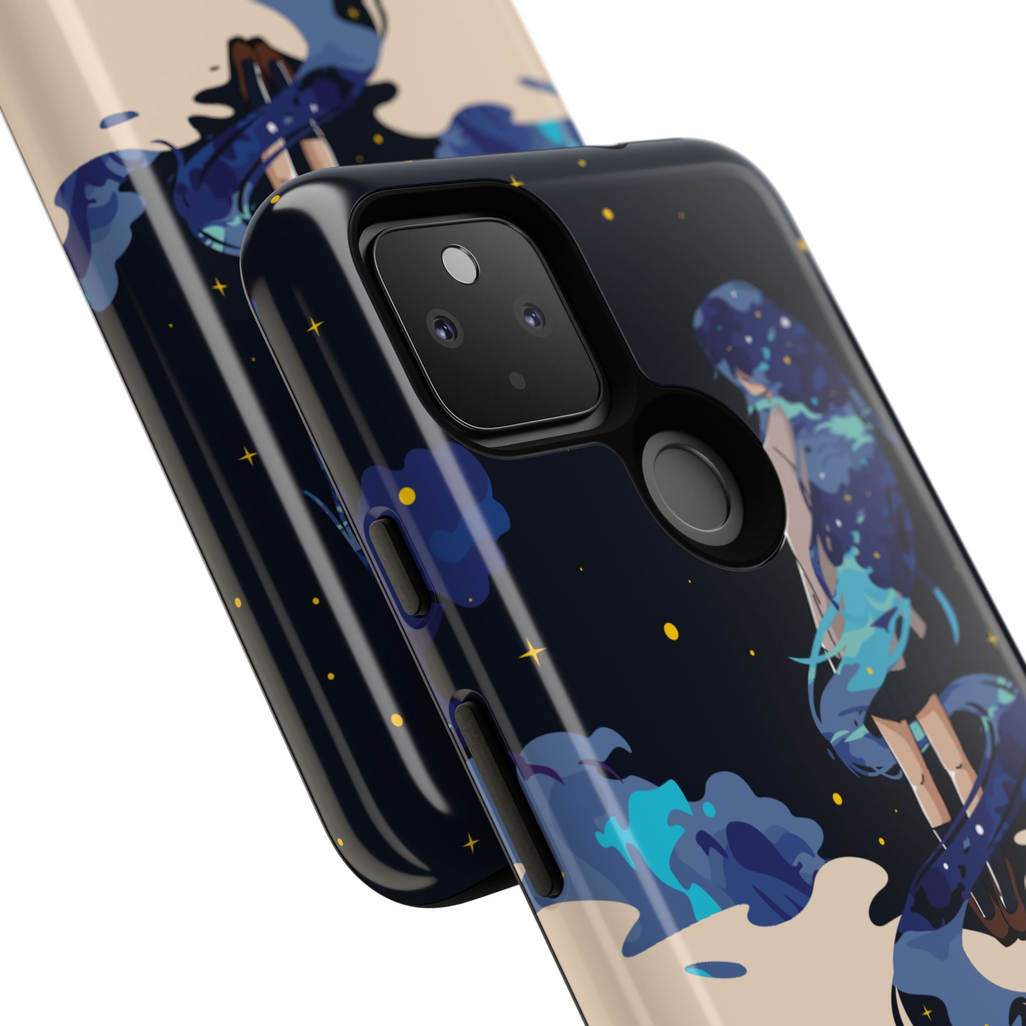 Galaxy-Inspired Phone Case, Celestial Design, Tough Phone Cover, Gift for Space Lovers, Artsy Accessories, Unique Merchandise