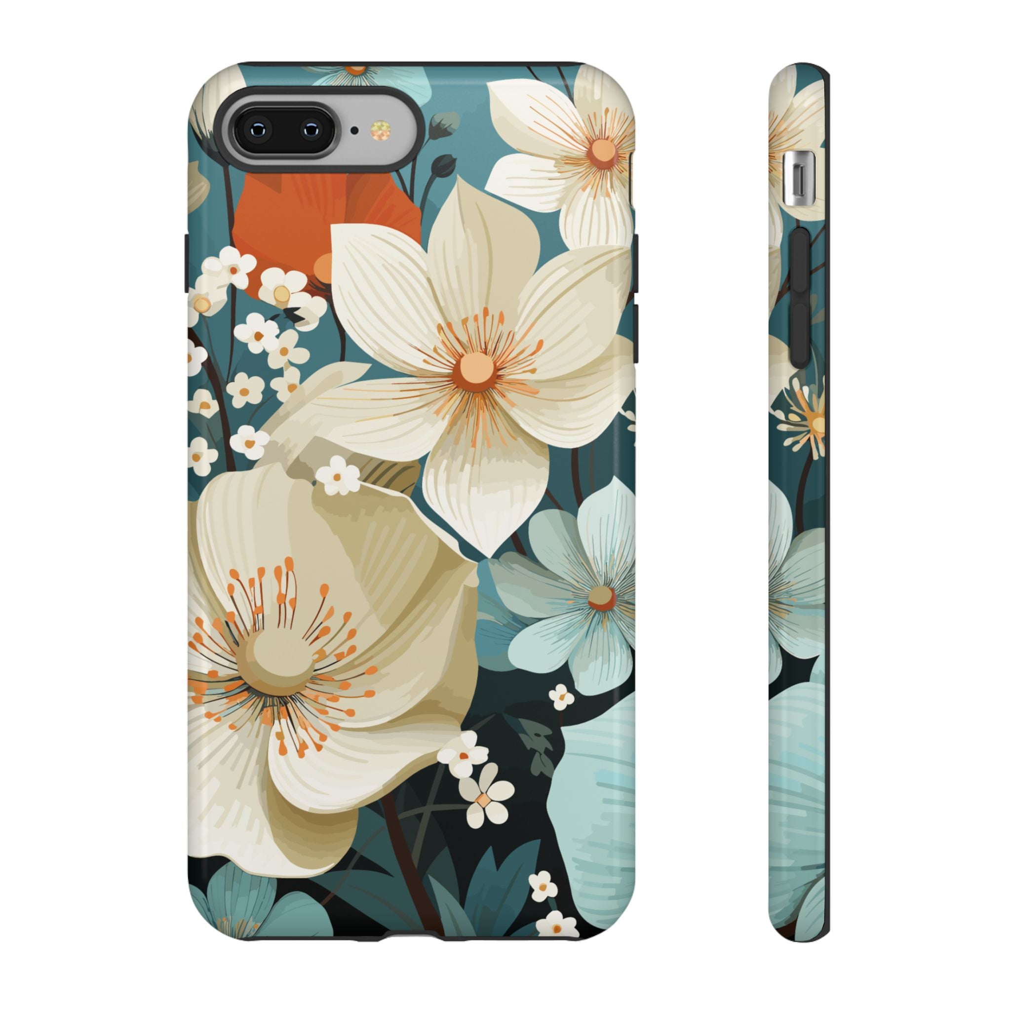 Floral Phone Case, Stylish Tough Cases with Botanical Design, Flower Print Phone Cover, Gifts for Nature Lovers, Eco-Friendly Mobile Cover