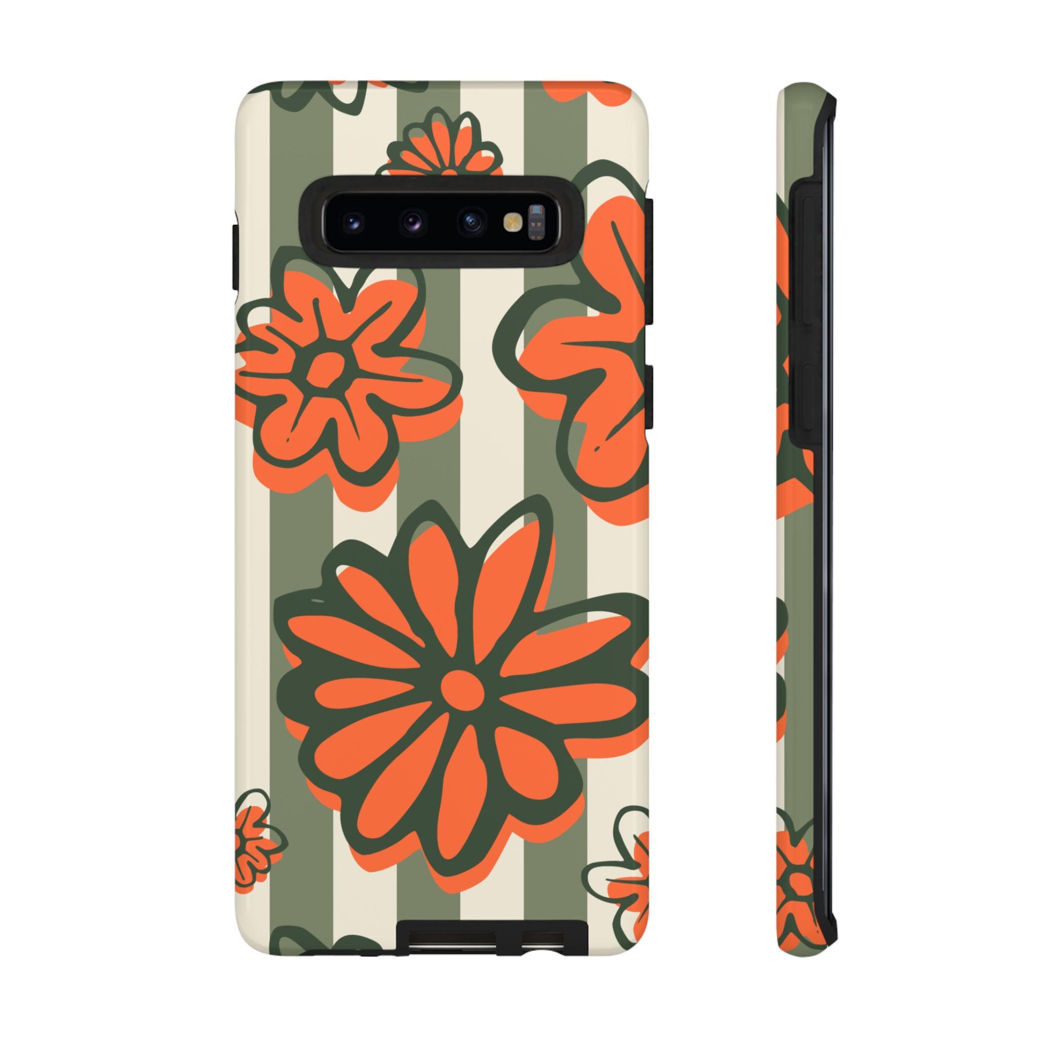 Floral Tough Phone Case - Trendy Protector for Pet Lovers, Super Cute Gift, Floral Design, Stylish Phone Cover, Unique Accessory