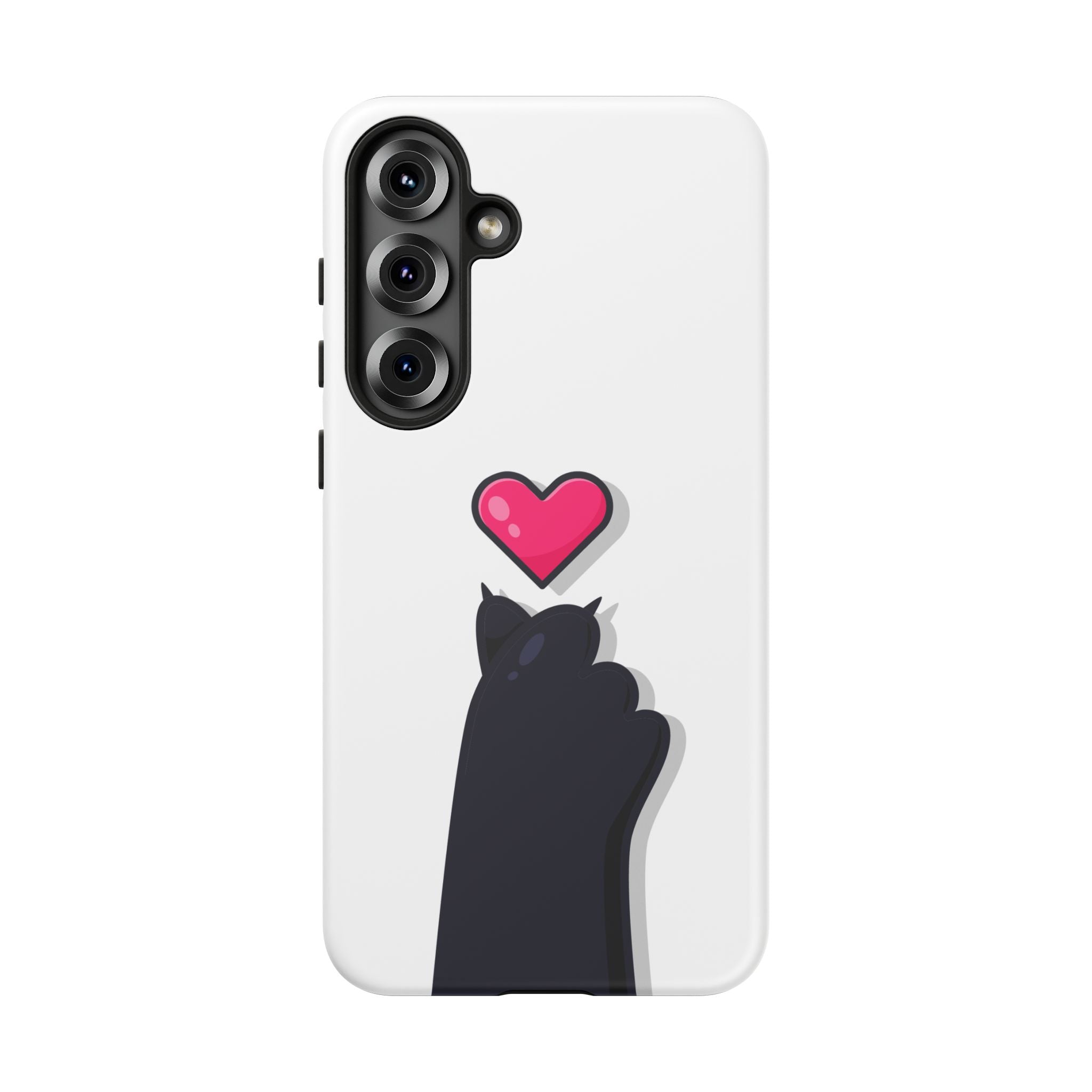 Cute Cat Love Phone Case, Tough Cell Phone Cover, Animal Lover Gifts, Pet Parent Accessories, Valentine's Day Essentials