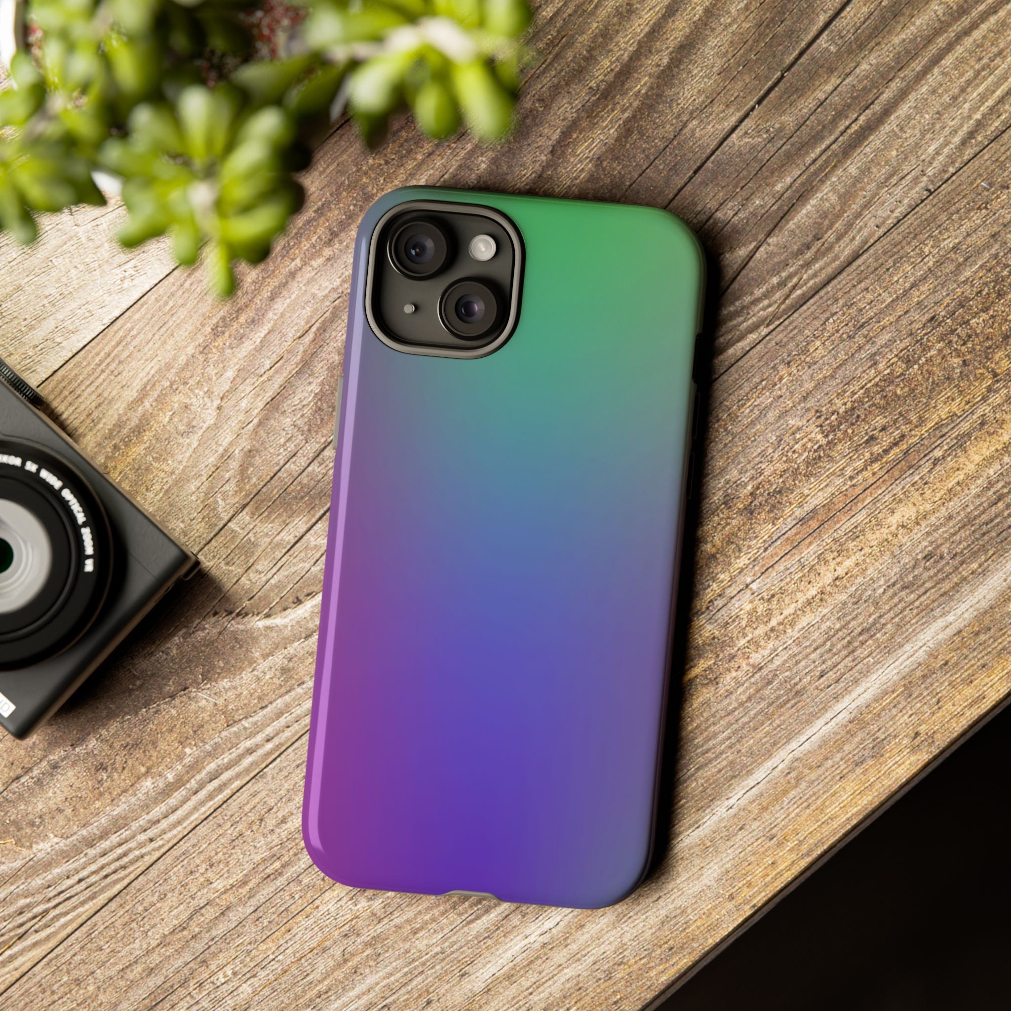 Gradient Phone Case, Durable Phone Protector, Trendy Cell Phone Accessory, Gift for Tech Lovers, Stylish Mobile Case