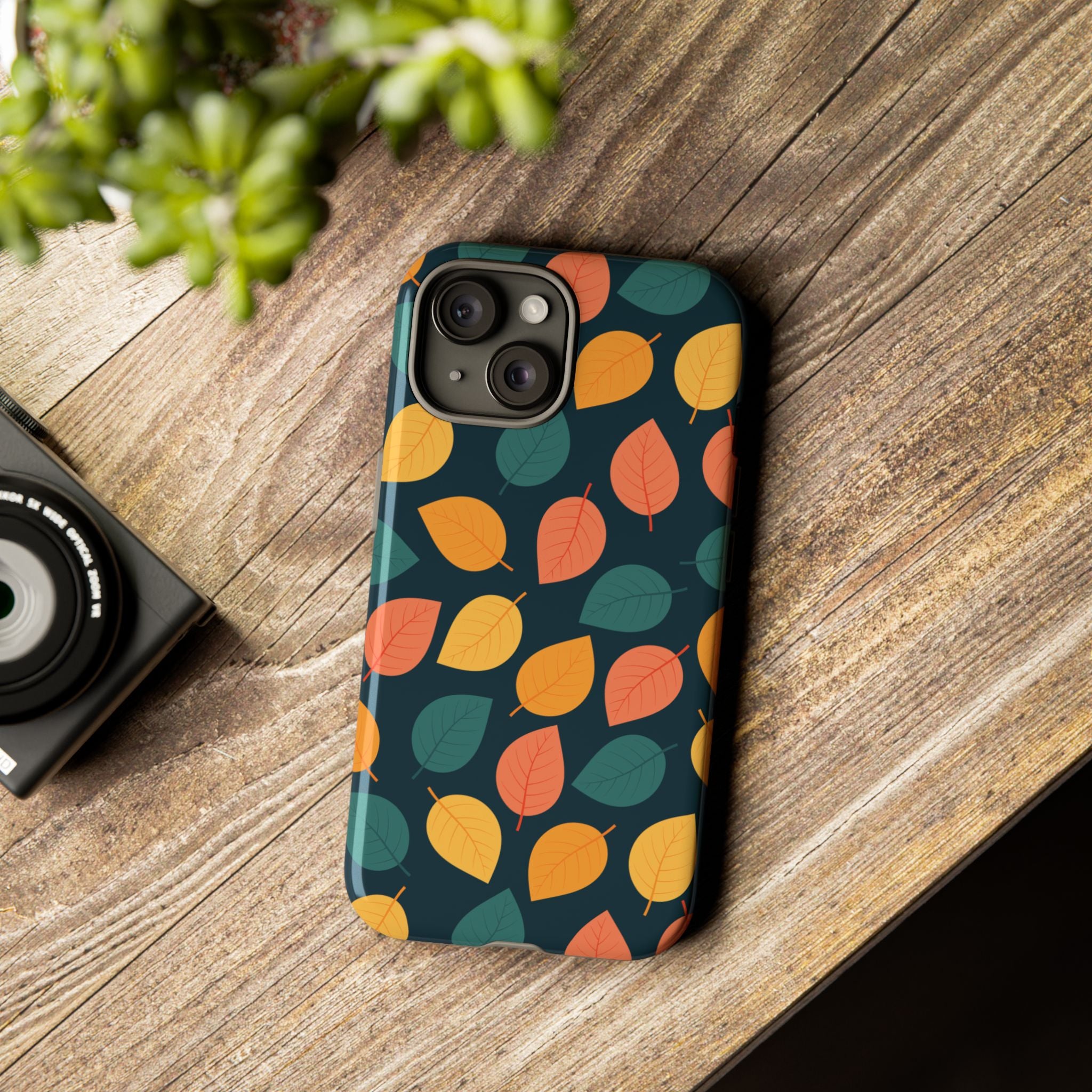 Autumn Leaves Phone Case - Protective Cell Phone Cover, Fall Aesthetic, Nature Lover Gift, Seasonal Accessories, Eco-Friendly Case