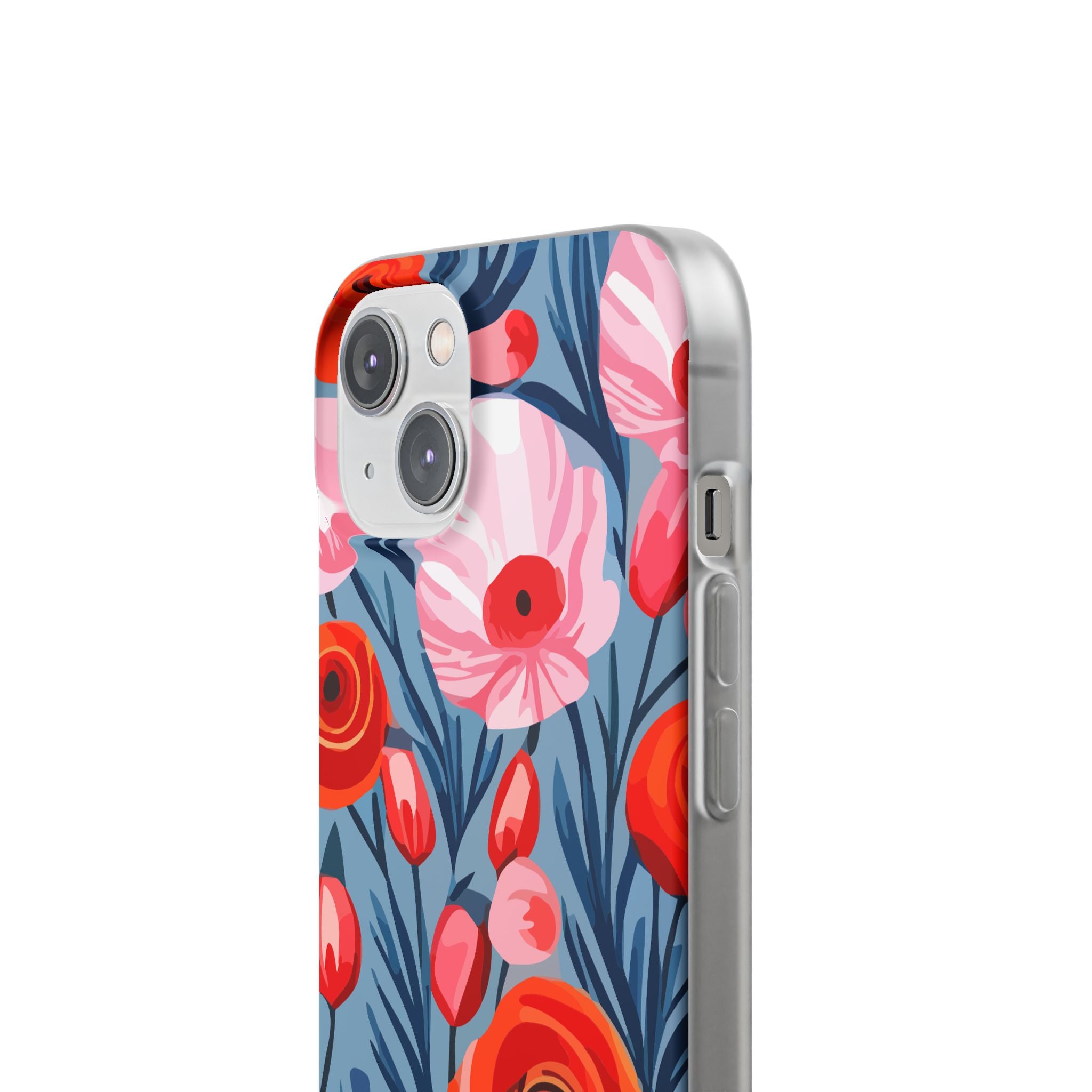 Beautiful Floral Flexi Cases for Phone, Stylish Protective Cover, Gift for Her, Phone Accessories, Floral Design