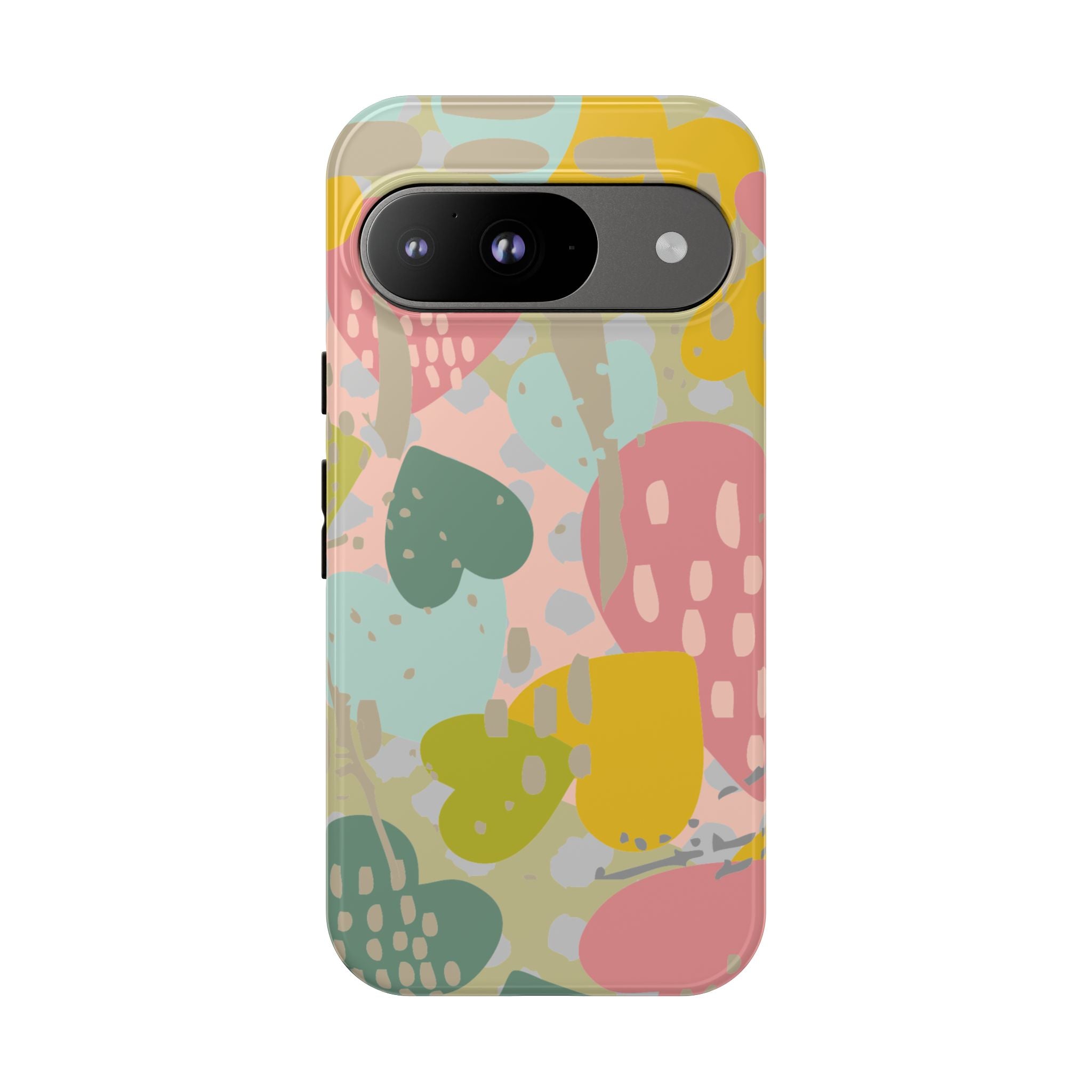 Colorful Heart Phone Case, Tough Cases for Women, Cute Phone Accessories, Gift for Her, Trends for Teens, Valentine's Day Gift