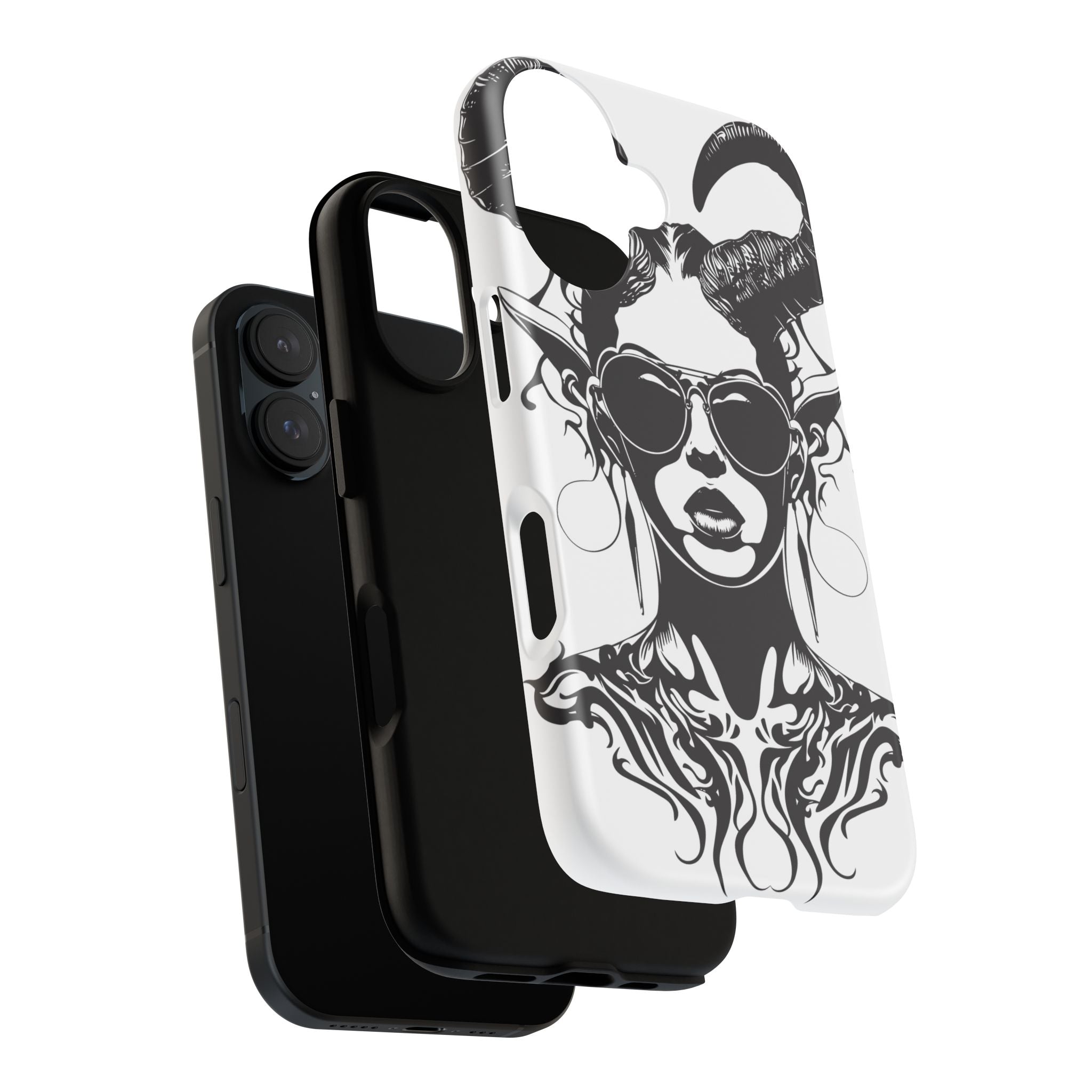 Tough Cases: Stylish Phone Case with Edgy Design, Protective Cover, Gift for Her, Trendy Accessories, Unique Art, Holiday Present