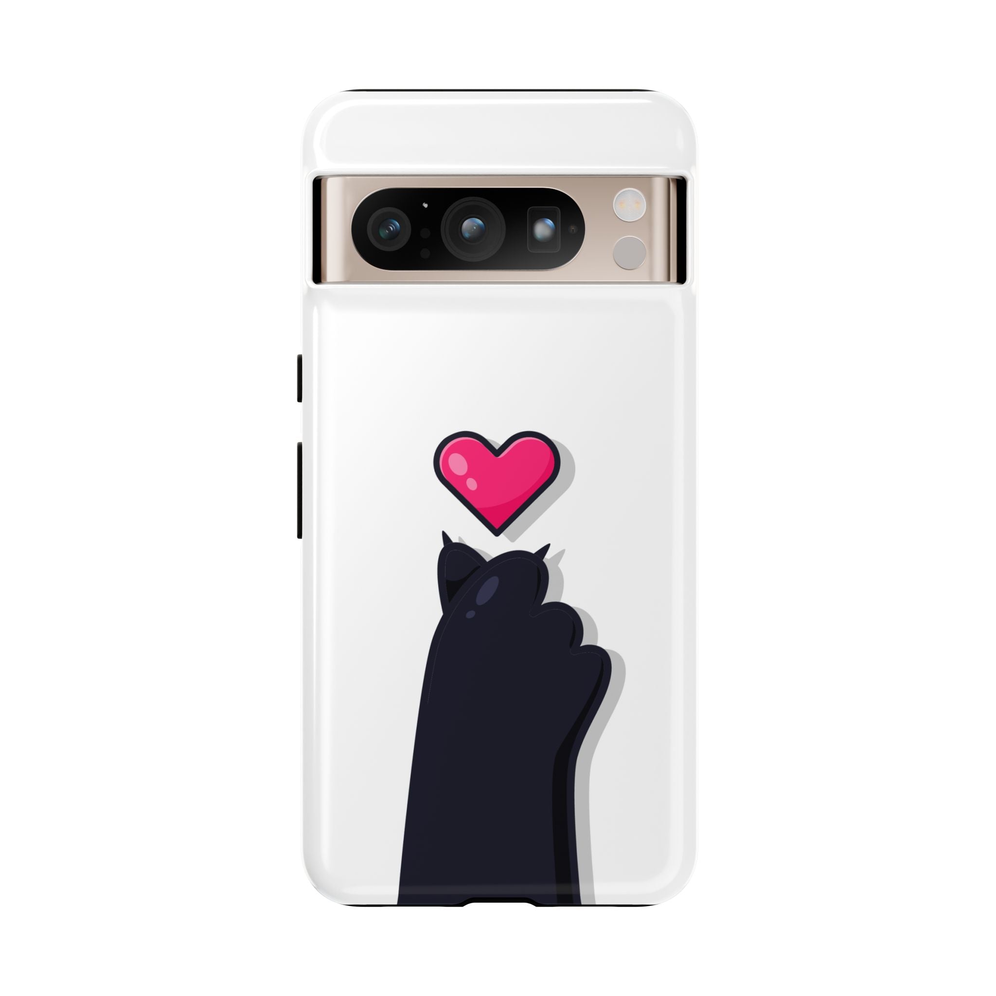 Cute Cat Love Phone Case, Tough Cell Phone Cover, Animal Lover Gifts, Pet Parent Accessories, Valentine's Day Essentials
