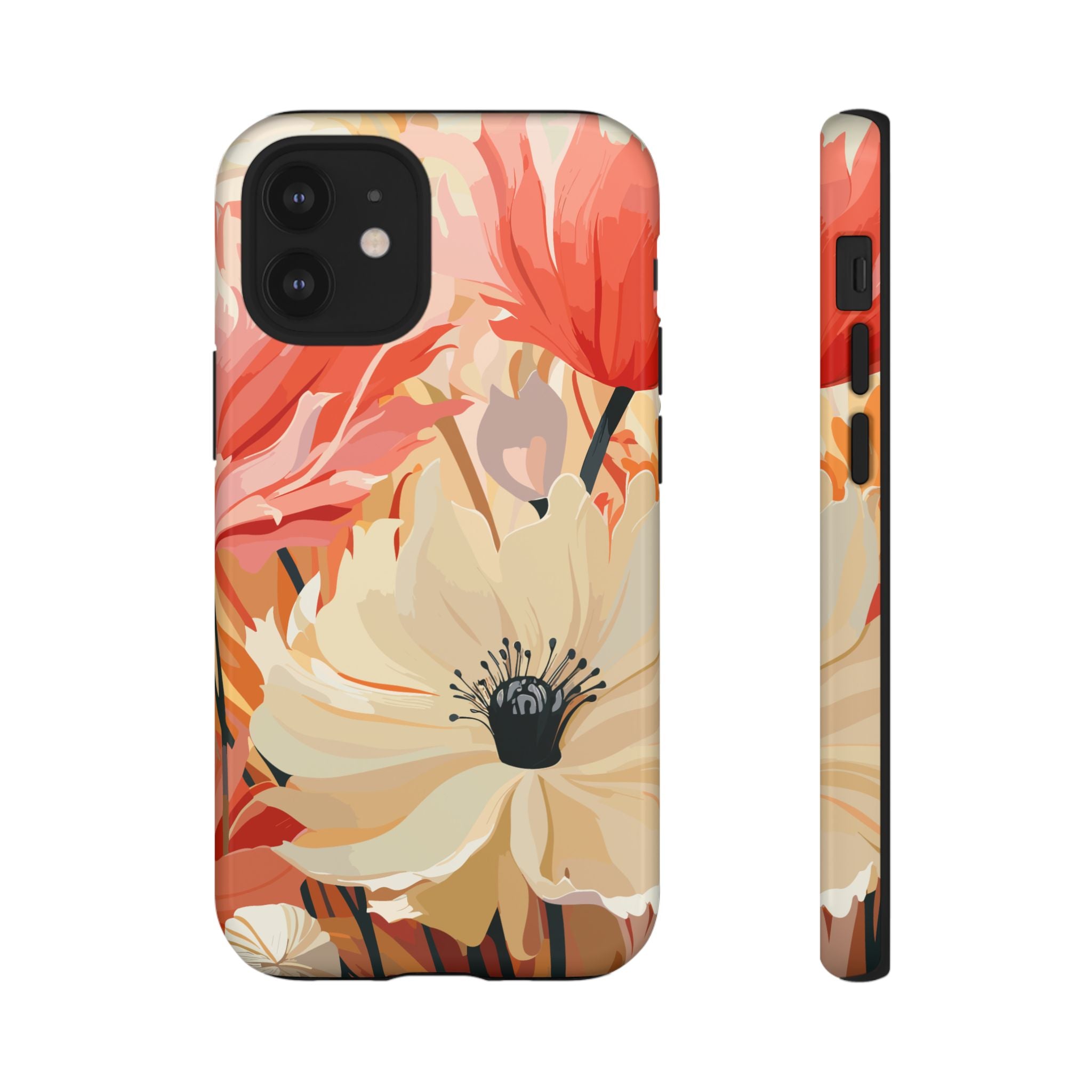 Floral Phone Case, Tough Protective Cover for Floral Lovers, Perfect Gift for Friends, Spring Celebration, Art Lovers Gift