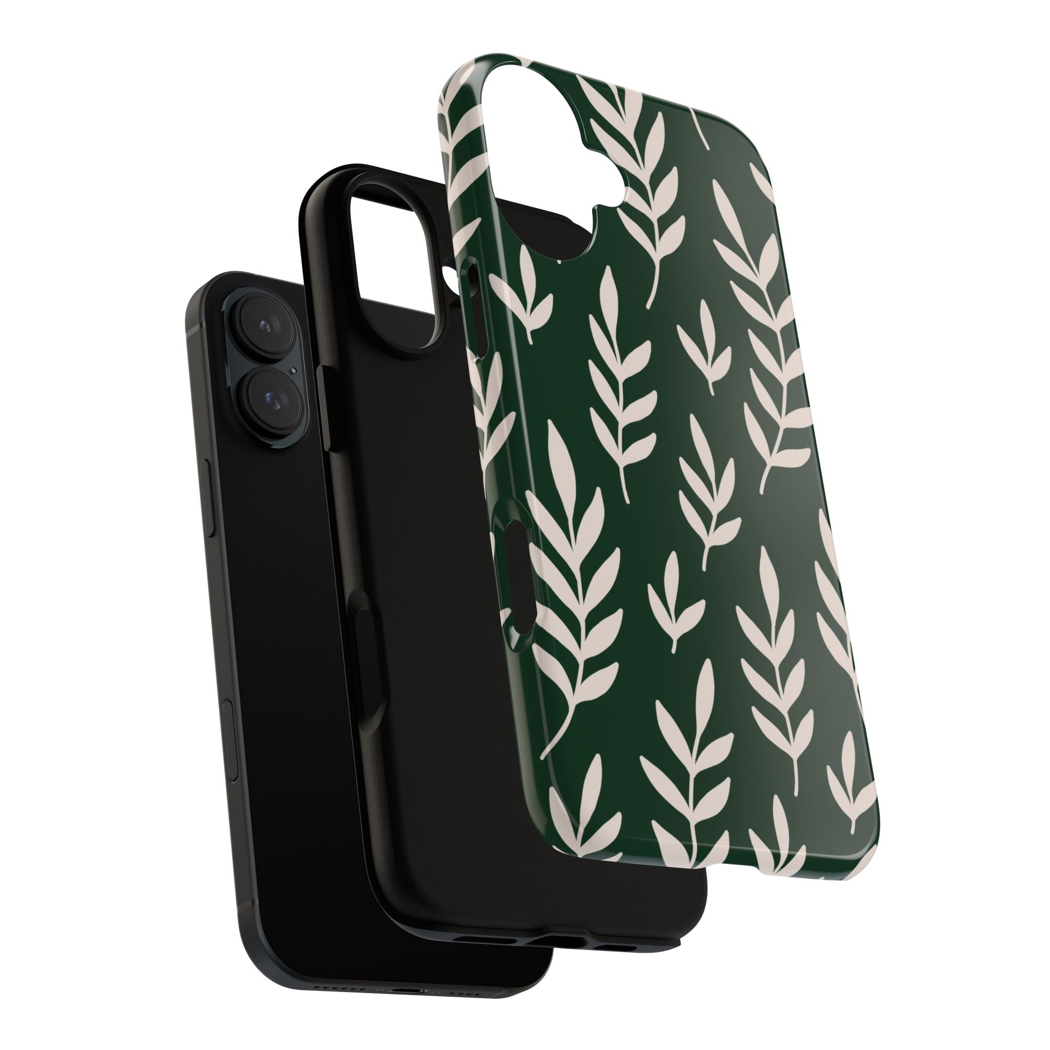 Leafy Phone Case, Tough Cases for Nature Lovers, Green Leaf Design, Eco-Friendly, Stylish Mobile Cover, Gift for Her