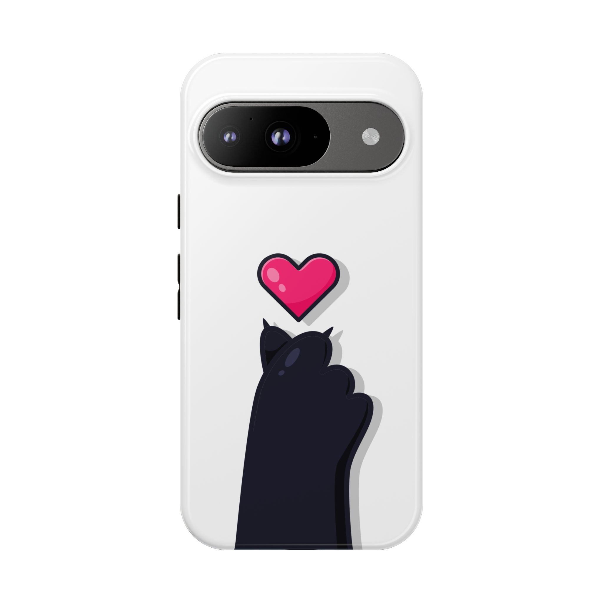 Cute Cat Love Phone Case, Tough Cell Phone Cover, Animal Lover Gifts, Pet Parent Accessories, Valentine's Day Essentials