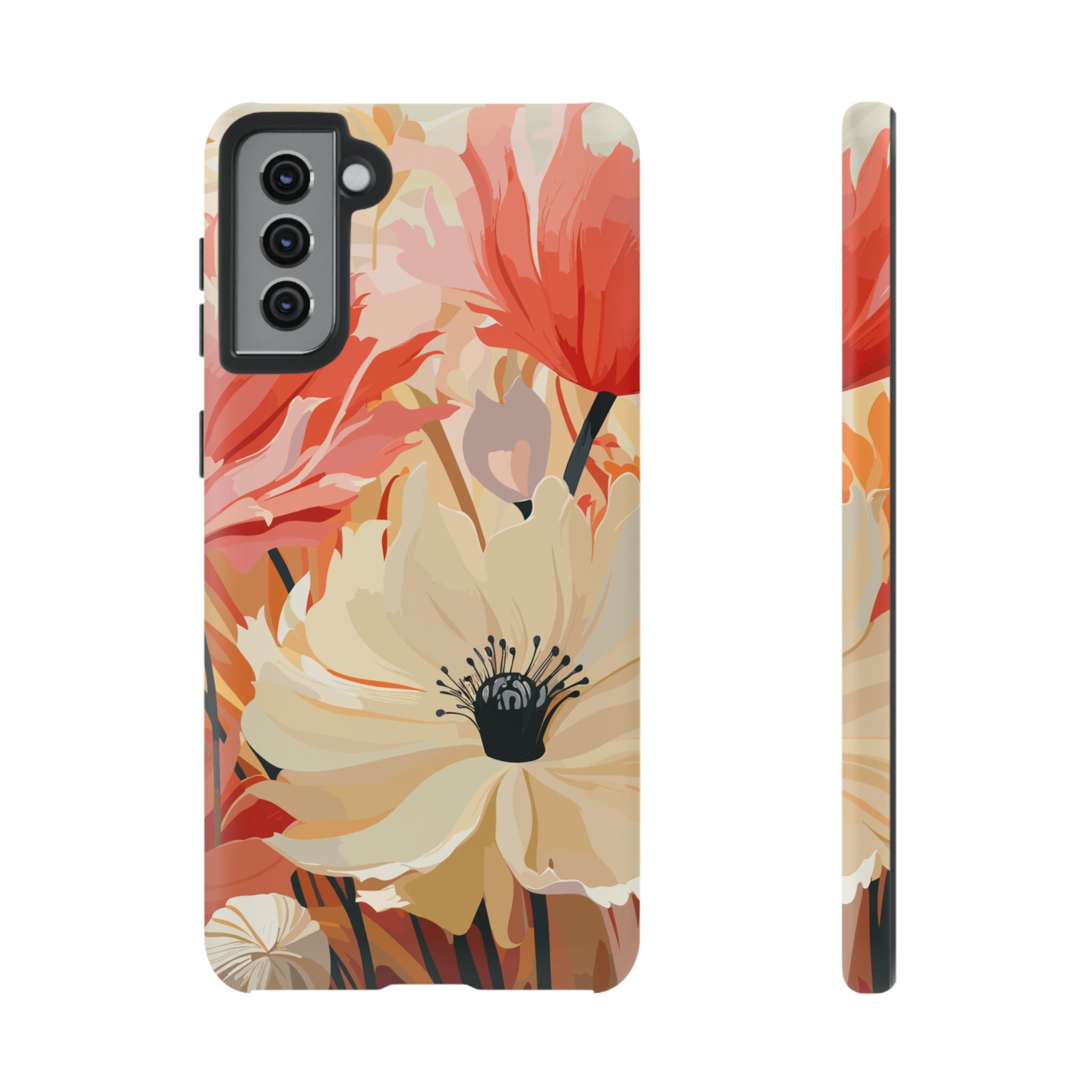 Floral Phone Case, Tough Protective Cover for Floral Lovers, Perfect Gift for Friends, Spring Celebration, Art Lovers Gift
