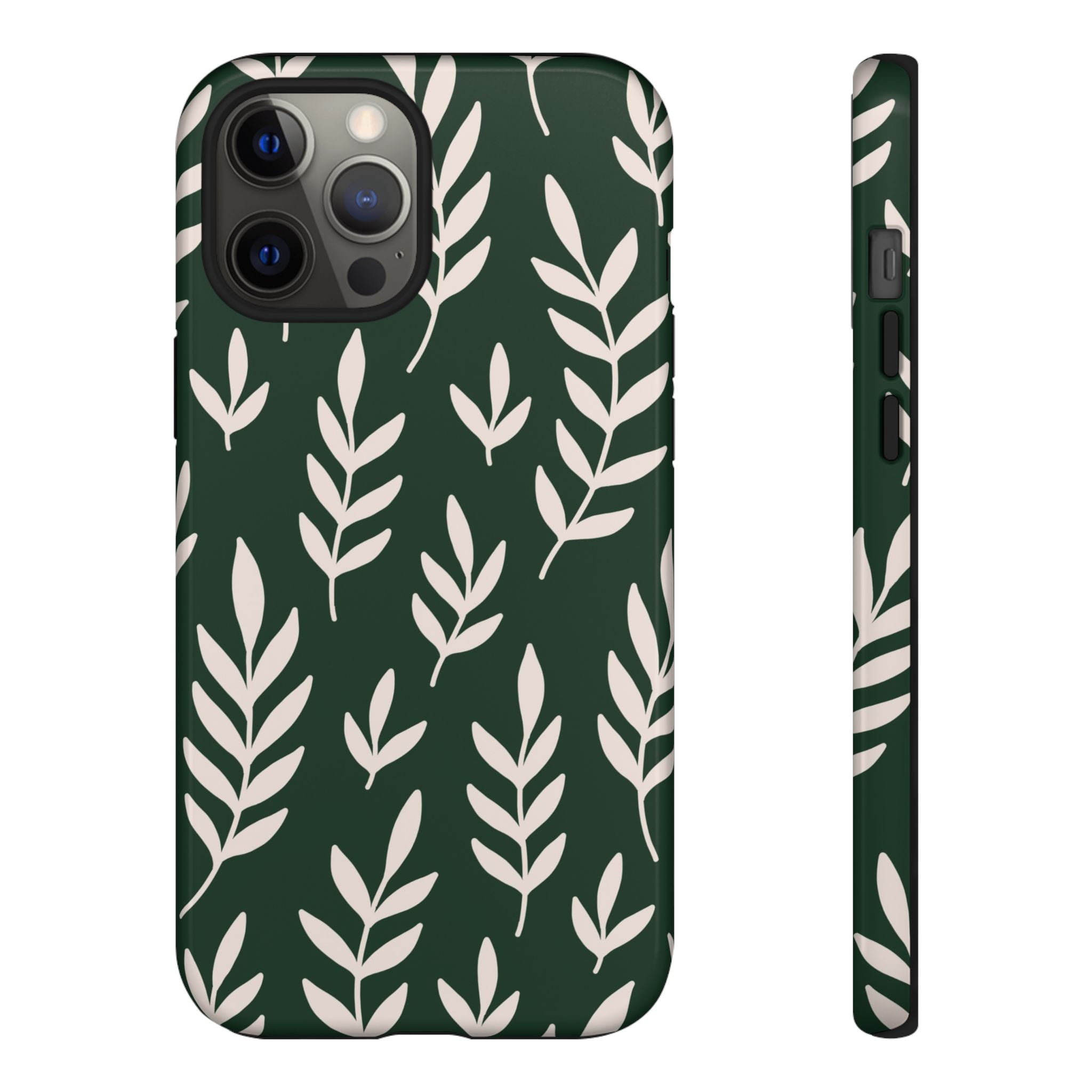 Leafy Phone Case, Tough Cases for Nature Lovers, Green Leaf Design, Eco-Friendly, Stylish Mobile Cover, Gift for Her