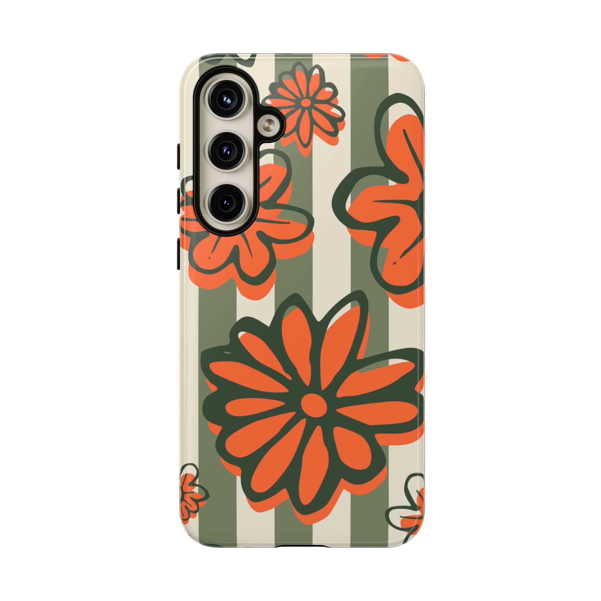 Floral Tough Phone Case - Trendy Protector for Pet Lovers, Super Cute Gift, Floral Design, Stylish Phone Cover, Unique Accessory