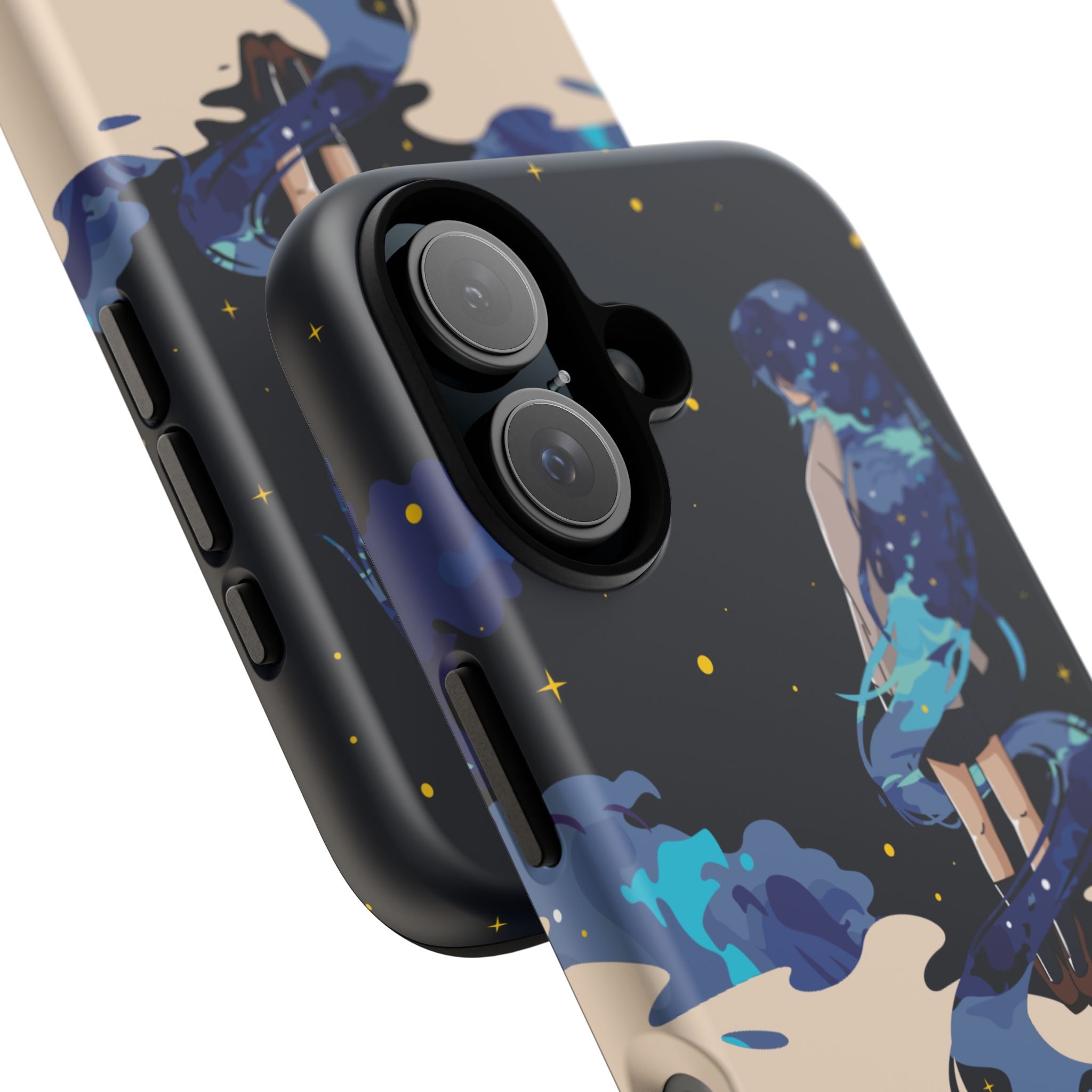 Galaxy-Inspired Phone Case, Celestial Design, Tough Phone Cover, Gift for Space Lovers, Artsy Accessories, Unique Merchandise