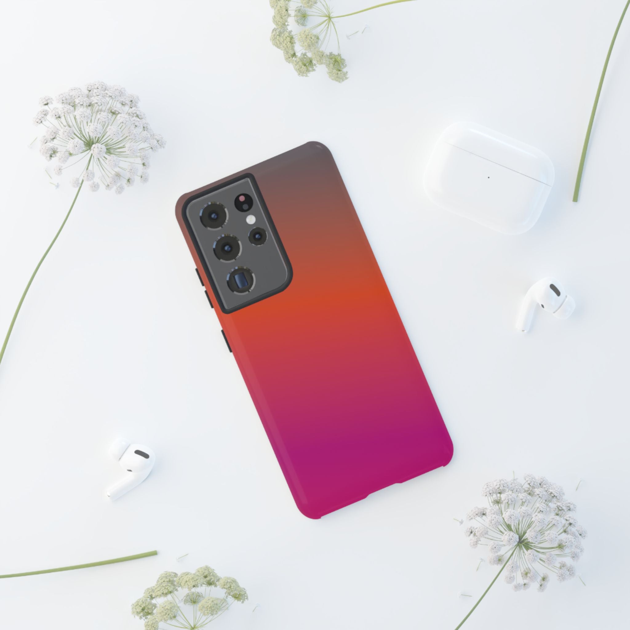 Gradient Phone Case, Custom Tough Case, Durable Phone Accessory, Vibrant Design, Gift for Tech Lovers, Birthday and Holiday Present