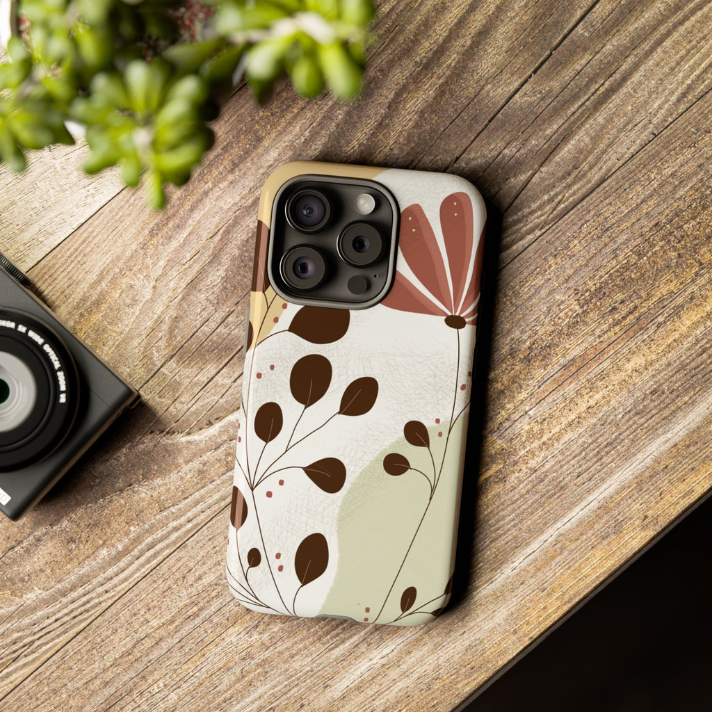 Floral Phone Case - Stylish Tough Cases for Women, Trendy Phone Cover, Gift for Her, Birthday Present, Everyday Use