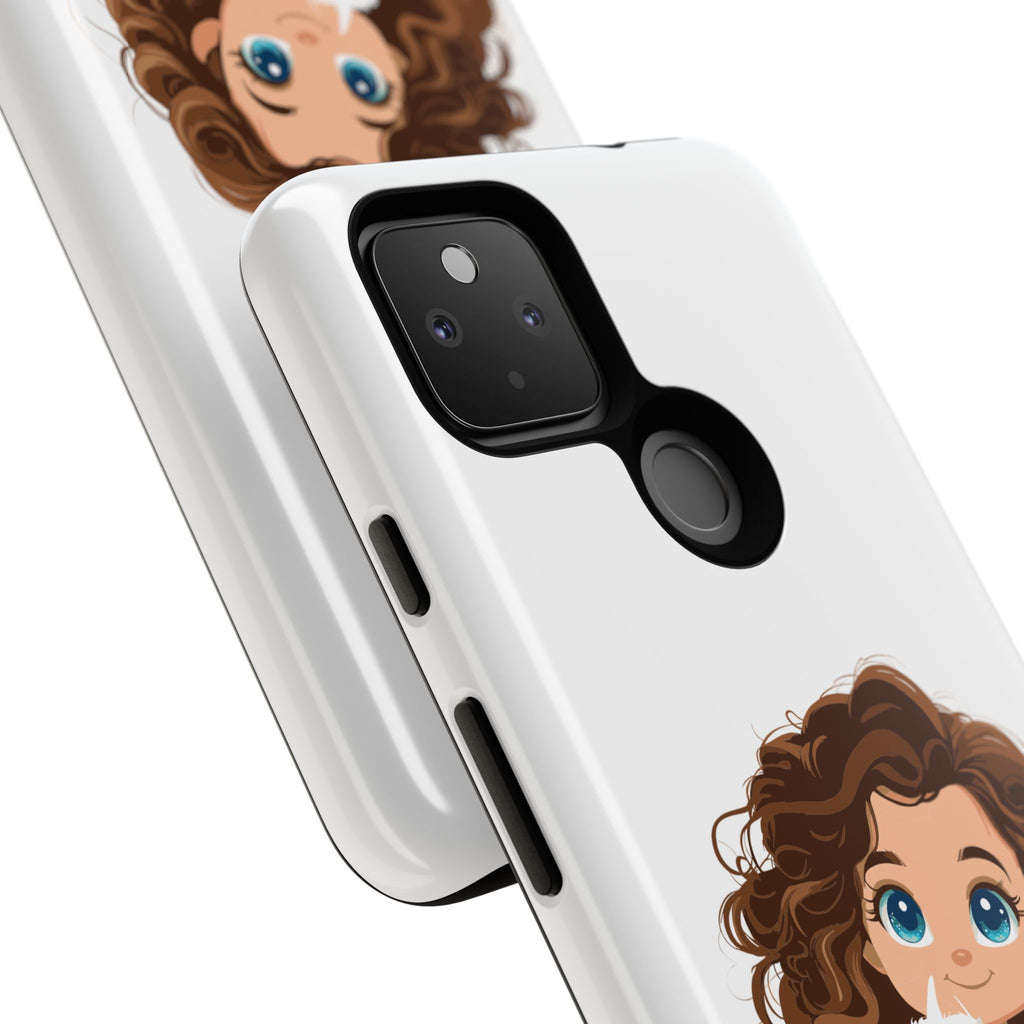 Cute Cat Lover Phone Case, Tough Phone Cover, Pet Lover Gift, Personalized Gift, Kids Phone Case, Animal Lover Accessories