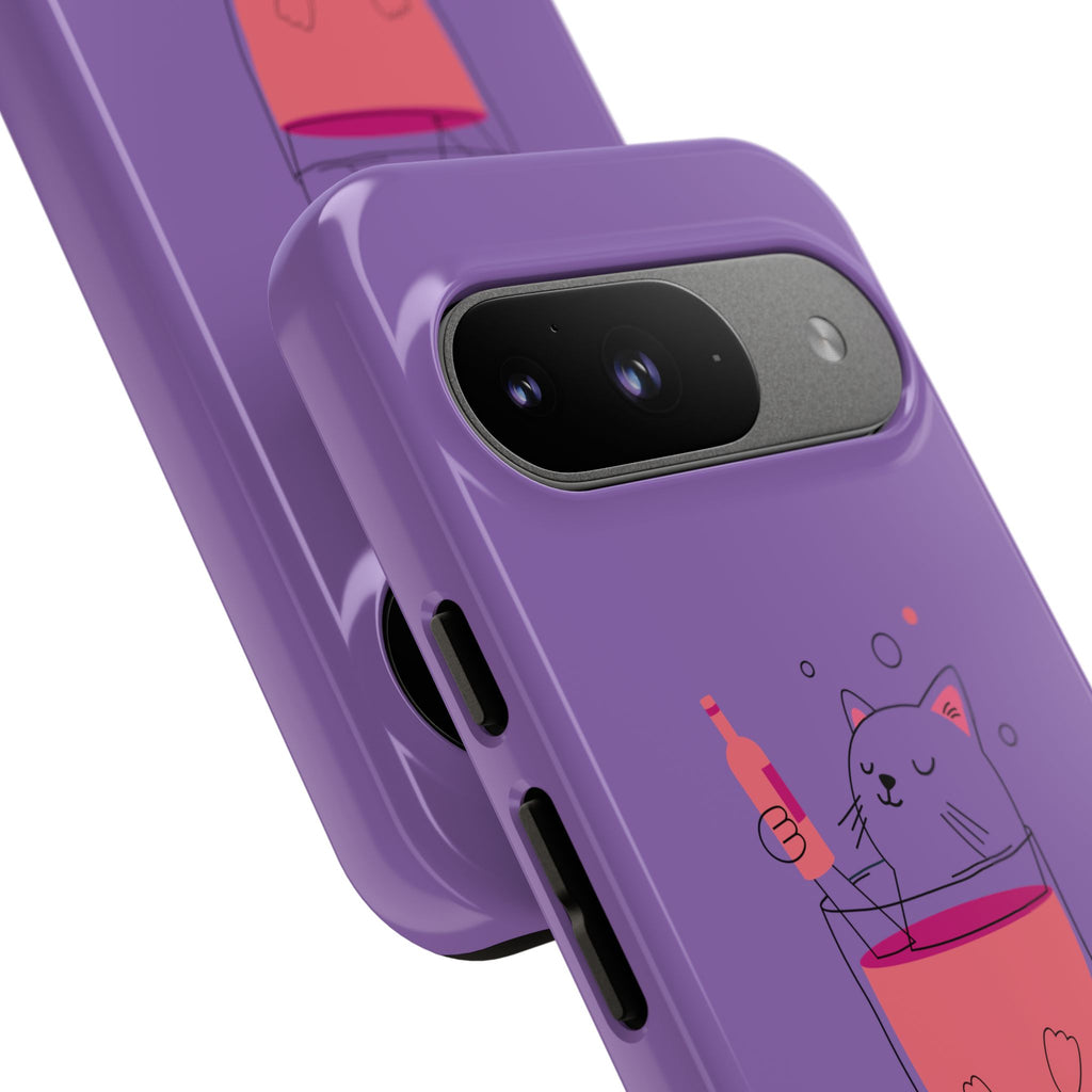 Cute Cat Phone Case, Fun Gift for Cat Lovers, Colorful Phone Cover, Pet Lover Accessory, Unique Cat Themed Case