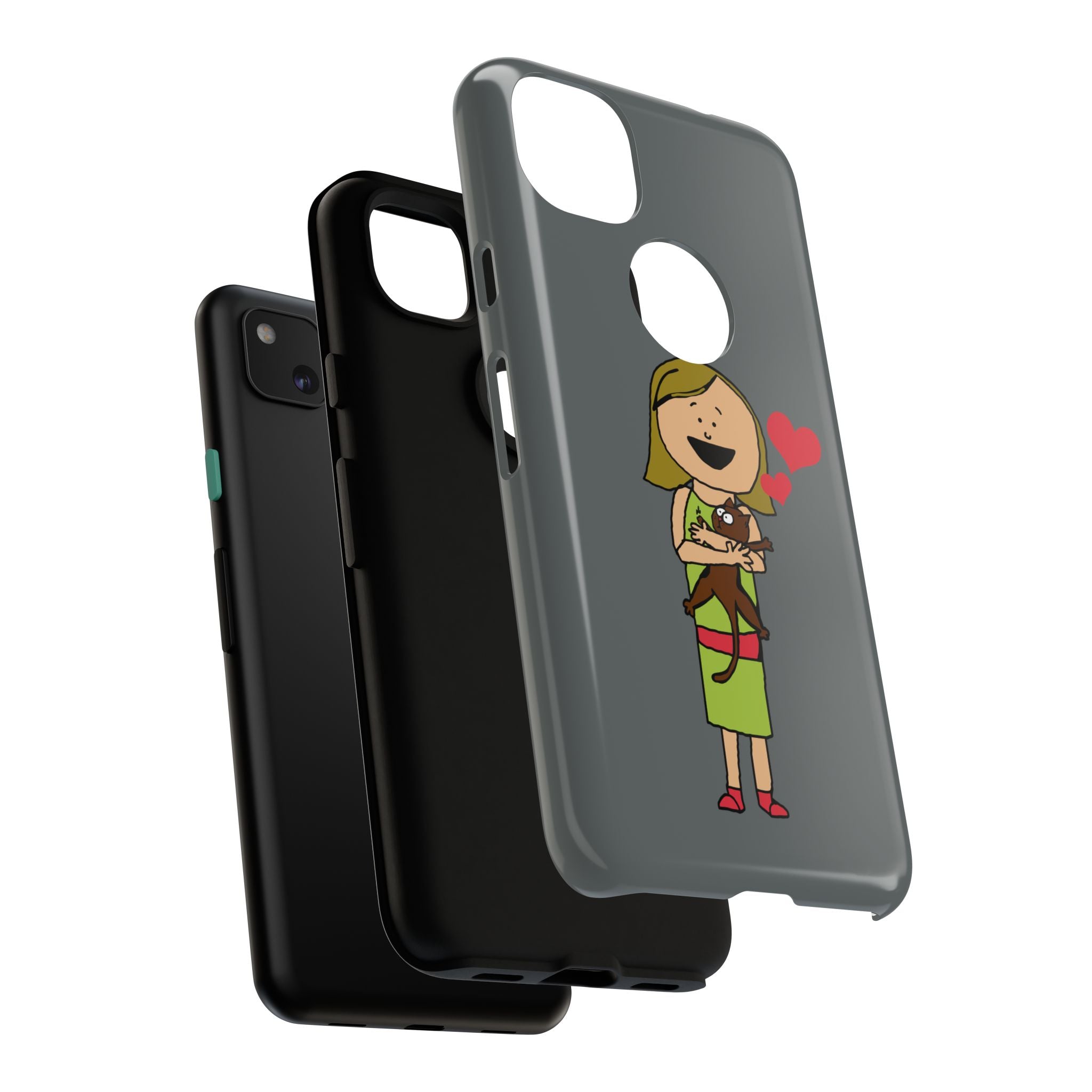 Pet Lover's Phone Case, Cute Animal Phone Cover, Gift for Dog Lovers, Cartoon Design, Fun Smartphone Accessory