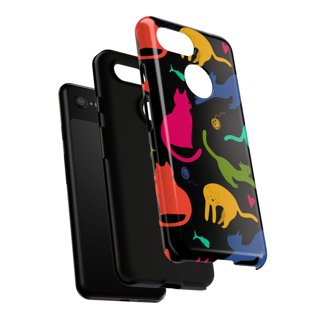 Colorful Cat Phone Case - Fun Pet Lover Accessory, Paw-some Gift for Cat Owners, Colorful Protective Cover, Cute Animal Phone [...]