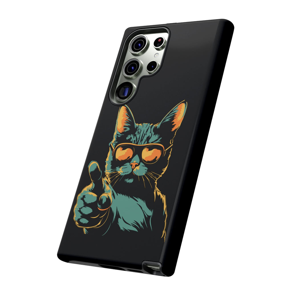 Cool Cat Phone Case, Stylish Phone Cover, Pet Lover Gift, Cute Cat Design, Fun Cat Accessories