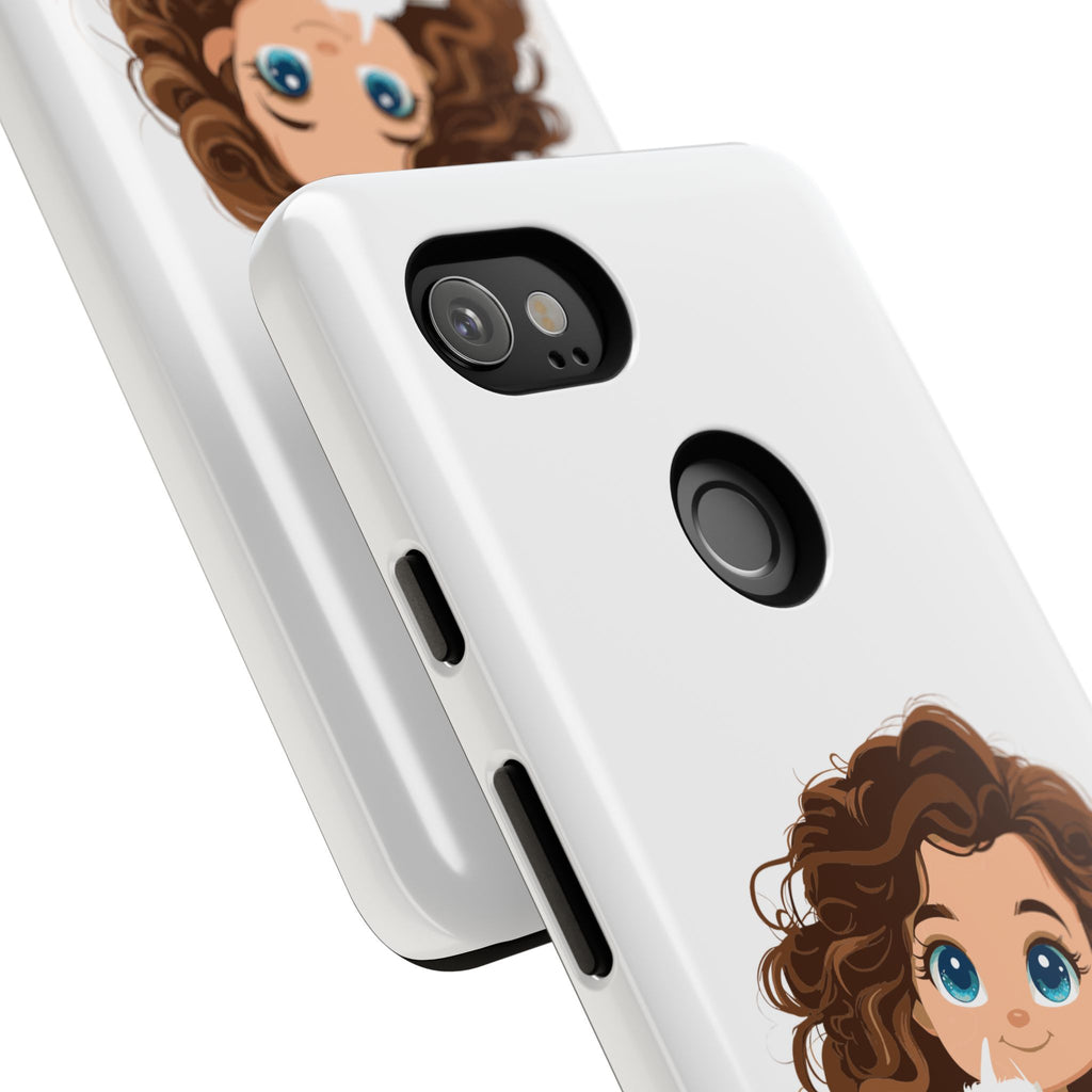 Cute Cat Lover Phone Case, Tough Phone Cover, Pet Lover Gift, Personalized Gift, Kids Phone Case, Animal Lover Accessories