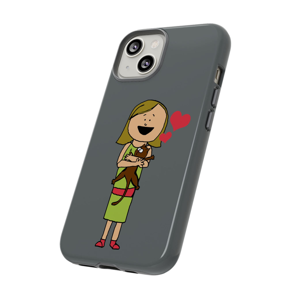 Pet Lover's Phone Case, Cute Animal Phone Cover, Gift for Dog Lovers, Cartoon Design, Fun Smartphone Accessory