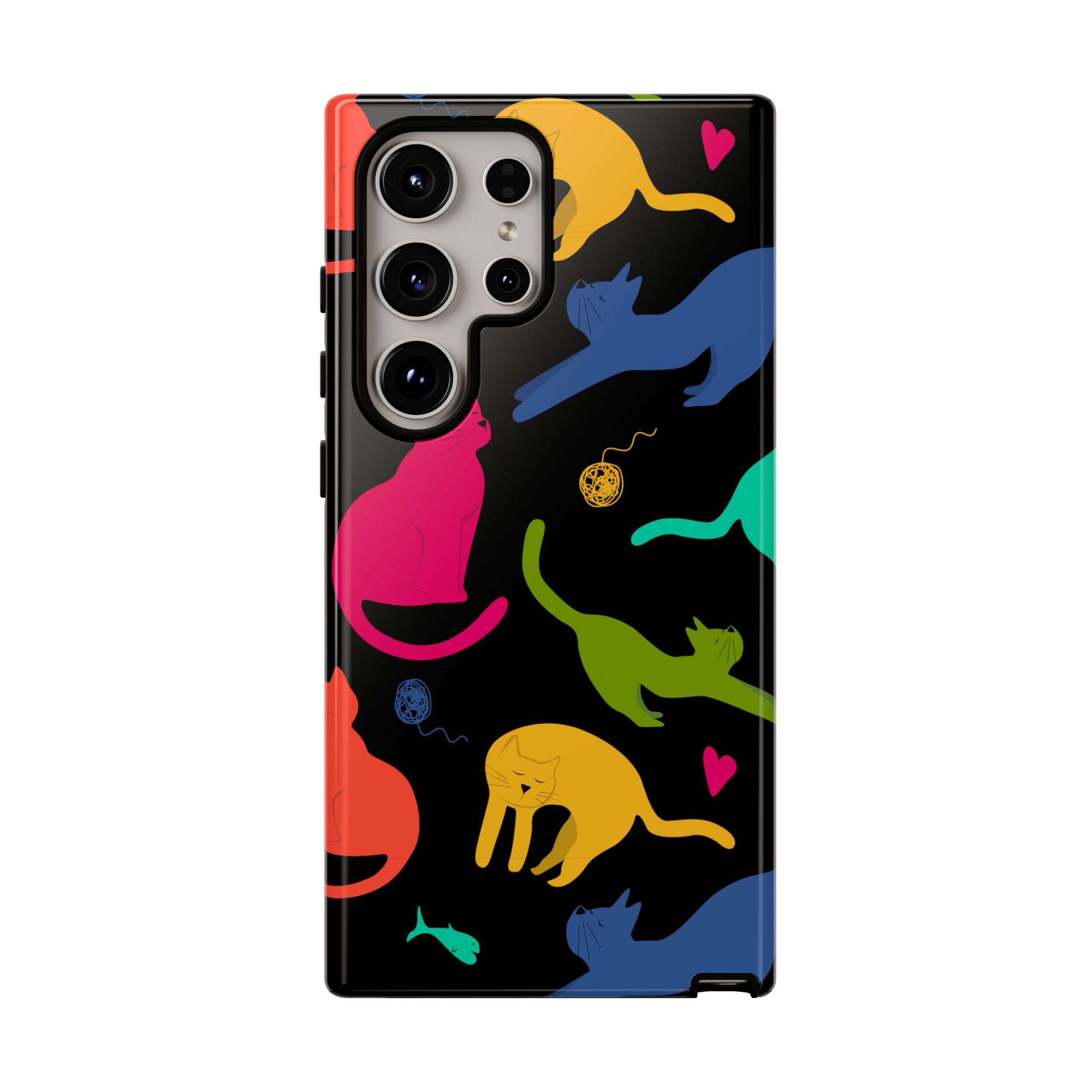Colorful Cat Phone Case - Fun Pet Lover Accessory, Paw-some Gift for Cat Owners, Colorful Protective Cover, Cute Animal Phone [...]