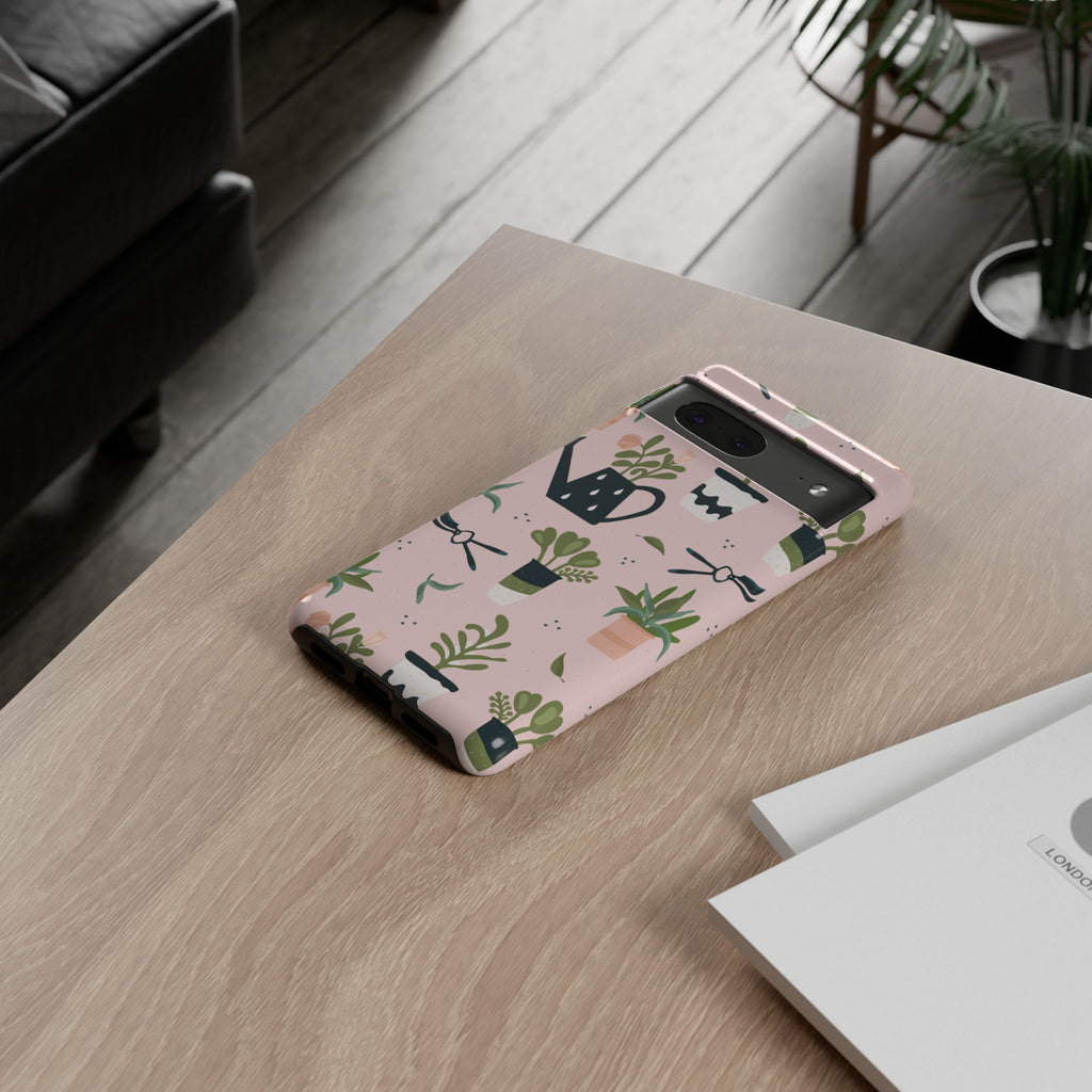 Floral Phone Case, Cute Plant Lover Case, Gift for Gardeners, Phone Cover, Green Thumb Accessories, Mother's Day Gift
