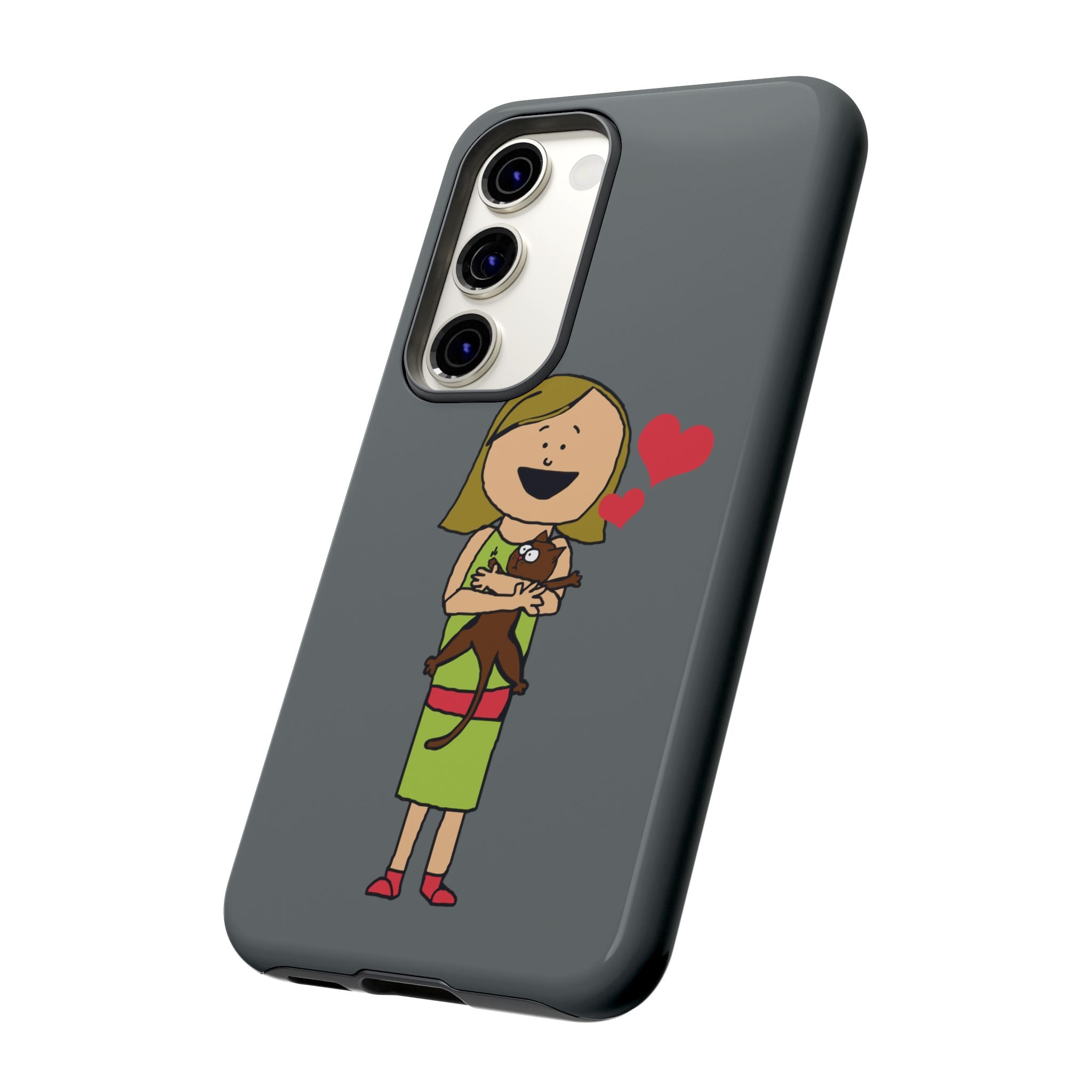 Pet Lover's Phone Case, Cute Animal Phone Cover, Gift for Dog Lovers, Cartoon Design, Fun Smartphone Accessory