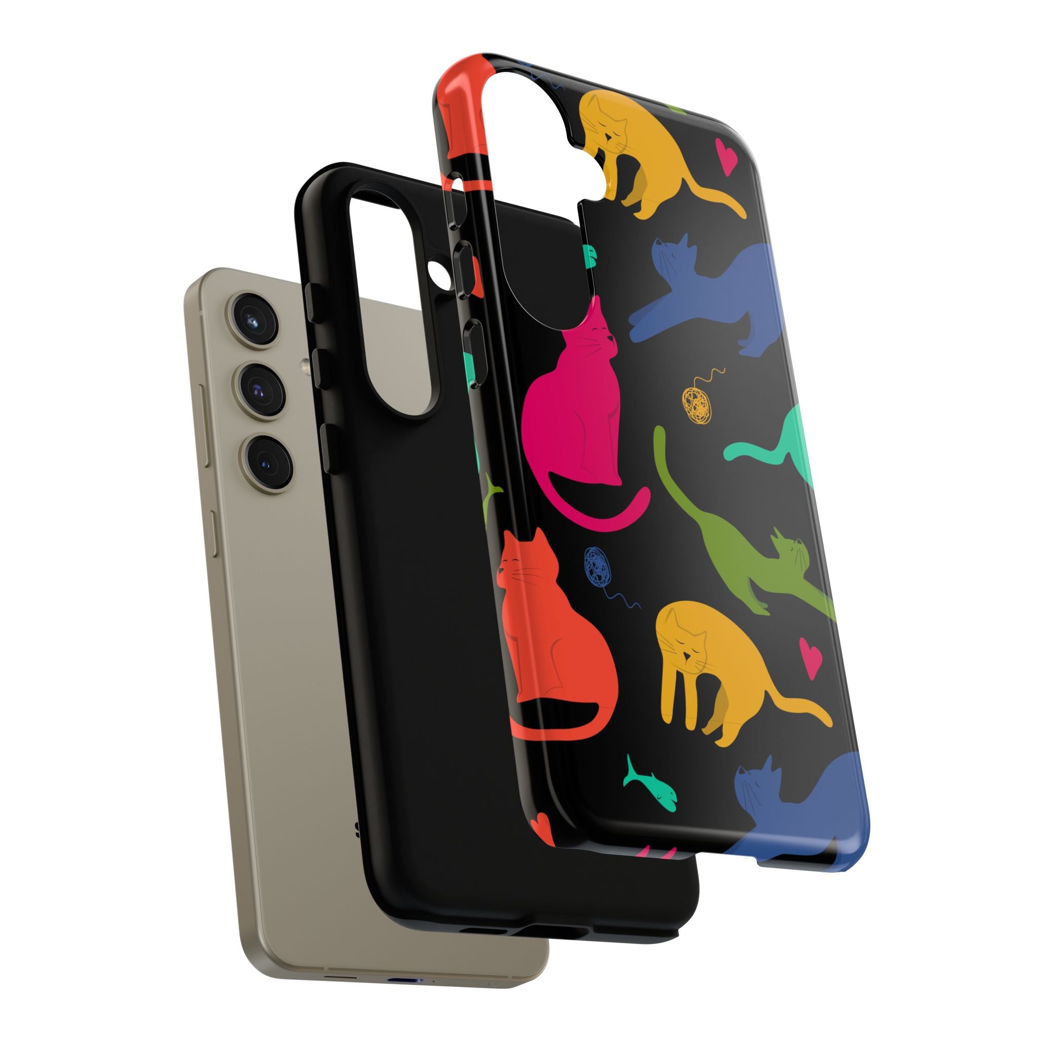 Colorful Cat Phone Case - Fun Pet Lover Accessory, Paw-some Gift for Cat Owners, Colorful Protective Cover, Cute Animal Phone [...]