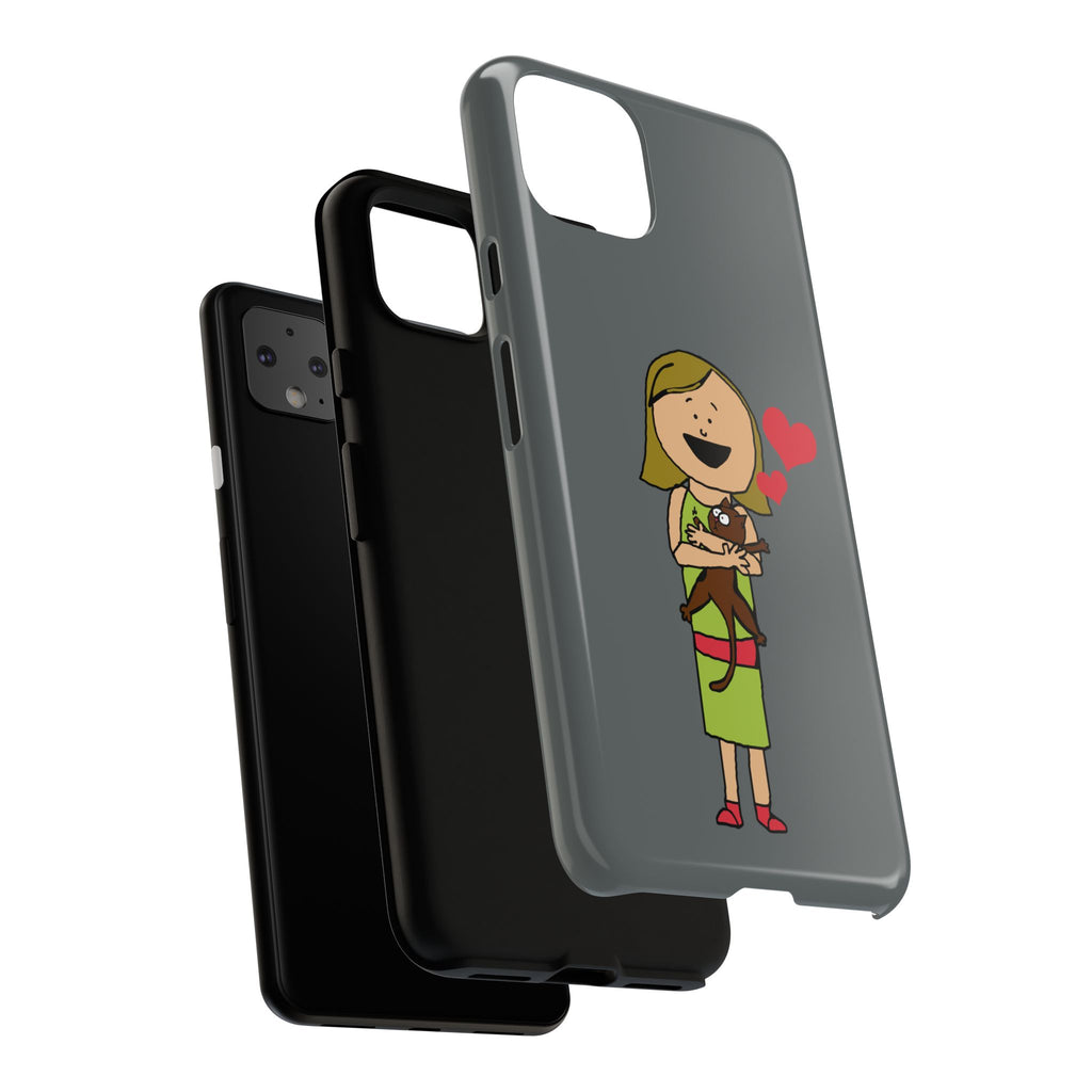 Pet Lover's Phone Case, Cute Animal Phone Cover, Gift for Dog Lovers, Cartoon Design, Fun Smartphone Accessory
